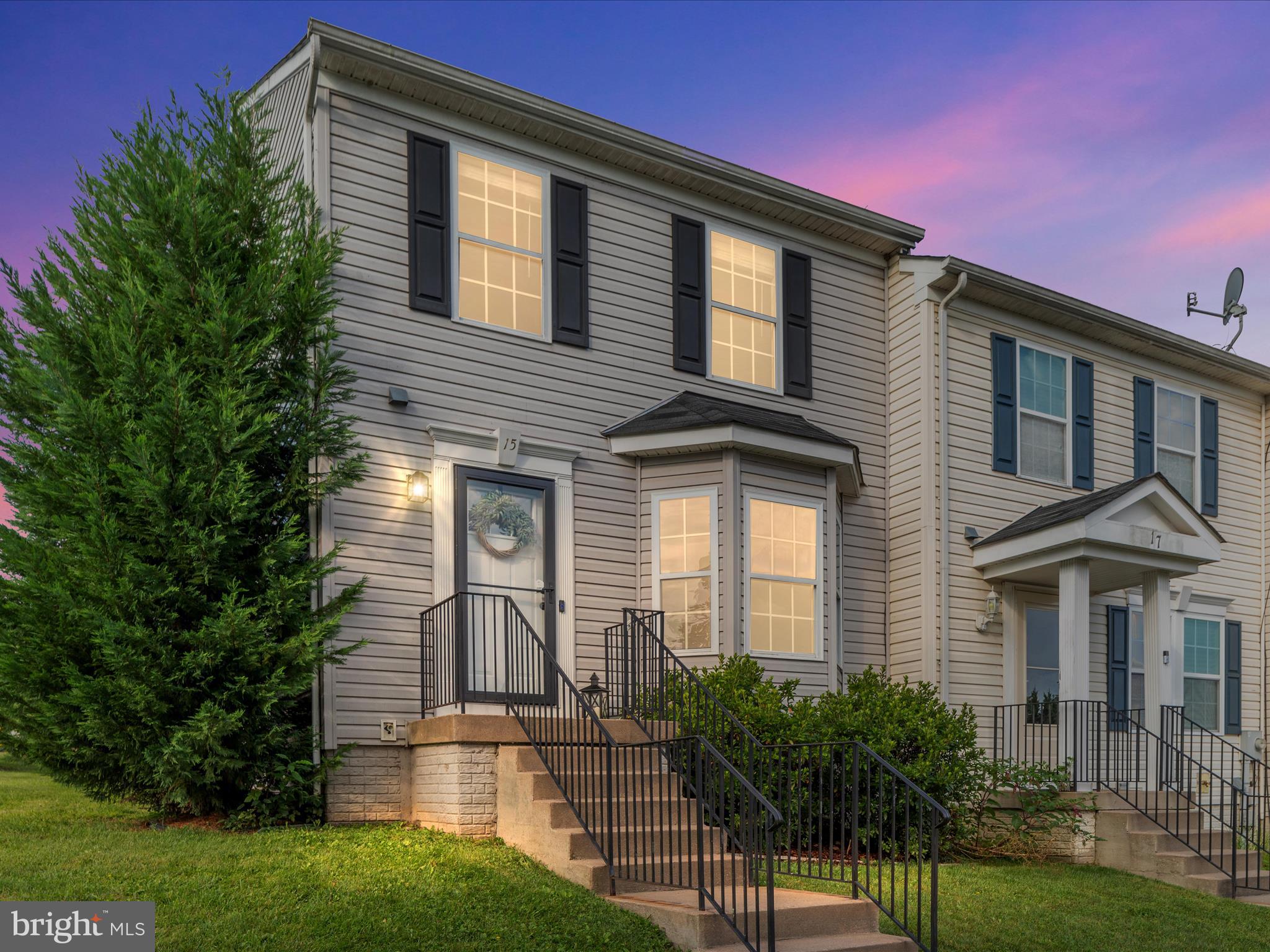 Welcome to this stunning three-level end-unit townhome, offering spacious bump-outs on all three levels for added comfort and space. This home is a true gem, featuring a fully upgraded and modern kitchen with newer cabinets, granite countertops, stylish backsplash, and a complete stainless steel appliance package, kitchen also includes the added convenience of a center island and pantry. The spacious family room is the perfect spot to relax and entertain, boasting a cozy fireplace and built-in shelving, ideal for displaying your favorite books and decor. Throughout the home, you'll find laminate LVP floors providing both beauty and durability. Enormous primary bedroom is a serene retreat, complete with a deluxe bath that includes a relaxing soaking tub, separate shower, and dual vanities. There's no shortage of storage space either, with an unfinished basement ready to meet your needs! Step outside to enjoy a private, fenced backyard with deck perfect for enjoying some quiet time. This home is ideally located within walking distance of the newly opened nine-hole golf course, The Sycamore which offers a clubhouse, driving range, and restaurant for the golf enthusiast. Situated conveniently between Charles town and Martinsburg, just off the Rte. 9 bypass this townhome combines luxury living with a prime location. You won't want to miss the opportunity to make this exceptional property your own!