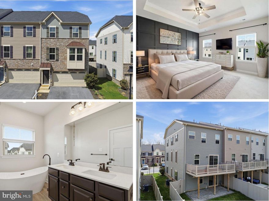 Welcome Home to Low Maintenance Lake Life!

Experience the perfect blend of comfort, style, and community in this beautifully upgraded end-unit, front-load garage townhome - located in the highly sought-after Lake Linganore community. Designed with modern living in mind, this home offers light-filled spaces, thoughtful upgrades, and access to one of the area’s most vibrant lifestyle communities.

An open-concept main level is ideal for everyday living and effortless entertaining. The stunning kitchen is the heart of the home, featuring quartz countertops, a stylish backsplash, stainless steel appliances, and a large center island perfect for gathering with family and friends. Luxury vinyl plank flooring flows throughout, adding durability and contemporary elegance.

Upstairs, you’ll find spacious bedrooms enhanced with beautiful custom wood accent walls that add warmth and character. The serene primary suite is a true retreat, highlighted by a tray ceiling and a spa-inspired en-suite bath complete with a freestanding soaking tub—perfect for unwinding at the end of the day. An upper-level laundry room adds everyday convenience.

The finished lower level offers a versatile rec room that opens directly to a paver patio and a fully privacy-fenced backyard—ideal for playtime, relaxing evenings, or hosting gatherings. Enjoy even more outdoor living on the large composite deck, perfect for grilling or enjoying peaceful mornings.

Additional features include a temperature-controlled two-car garage providing comfort and extra storage year-round.

Located in the amenity-rich Lake Linganore community, residents enjoy lake access, beaches, pools, trails, playgrounds, and year-round community events. Conveniently close to shopping, dining, and commuter routes, this home offers the best of both relaxation and accessibility.

Come experience the charm, comfort, and lifestyle of Lake Linganore—your next chapter starts here.