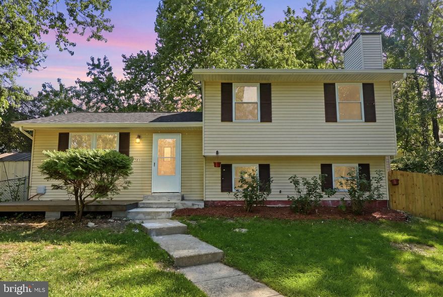 Completely renovated from top to bottom — including a brand-new roof — this stunning split-level on a quiet cul-de-sac in Bryans Road's Strawberry Hills community is truly move-in ready! Enjoy 4 bedrooms, 3 full baths, gleaming hardwood and engineered wood floors, a cozy fireplace, and a beautifully updated eat-in kitchen. Three levels of thoughtfully designed space offer flexibility for families, guests, or a home office. Step outside to a private patio and partially fenced yard perfect for entertaining. No HOA! Minutes from Indian Head Highway, Joint Base Andrews, National Harbor, and the Capital Beltway. Top-rated J.C. Parks Elementary is right around the corner. All the hard work is done — just move in and enjoy!