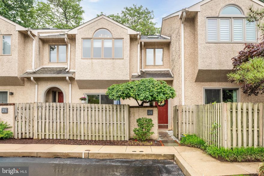 Discover the epitome of refined living in the sought-after development of Greythorne Woods. This elegant townhouse presents a harmonious blend of sophistication and comfort. 

Enjoy walking to Wayne for shops, restaurants, parks, library, post office, and the train! The community has its own private entrance to the Radnor Trail! Deeded separately, and exclusive to this home, enjoy additional storage/parking with your own garage.  

Upon entering the residence, you are greeted by an inviting foyer leading to a tastefully designed kitchen, complete with a breakfast nook, granite counters with breakfast bar, and new finger print resistant, black stainless steel appliances. The new glass sliding doors have access to an elegant, private front patio with maintenance-free decking. The open-floor plan offers a spacious dining room flowing seamlessly into the sunken living room, where a wood-burning fireplace stands as a centerpiece, offering warmth and ambiance. This area extends to a private rear patio and garden, perfect for relaxation and entertaining. 

Ascend to the second floor to find a master suite featuring a grand Palladian window, large walk-in closet and a sumptuous master bath with double-vanities and a soaking tub. Another spacious bedroom can be found on the second floor, a full updated bath as well as the a convenient second floor laundry.  This home also offers the practicality of a third-floor bedroom or office, complete with ample storage.

This residence is the perfect sanctuary for those seeking unparalleled style and comfort in a premier location. $482 condo fee/mo. $39/garage fee/mo.   The garage Tax ID number is 36-06-03361-72
Listing Realtor is related to the Seller.
