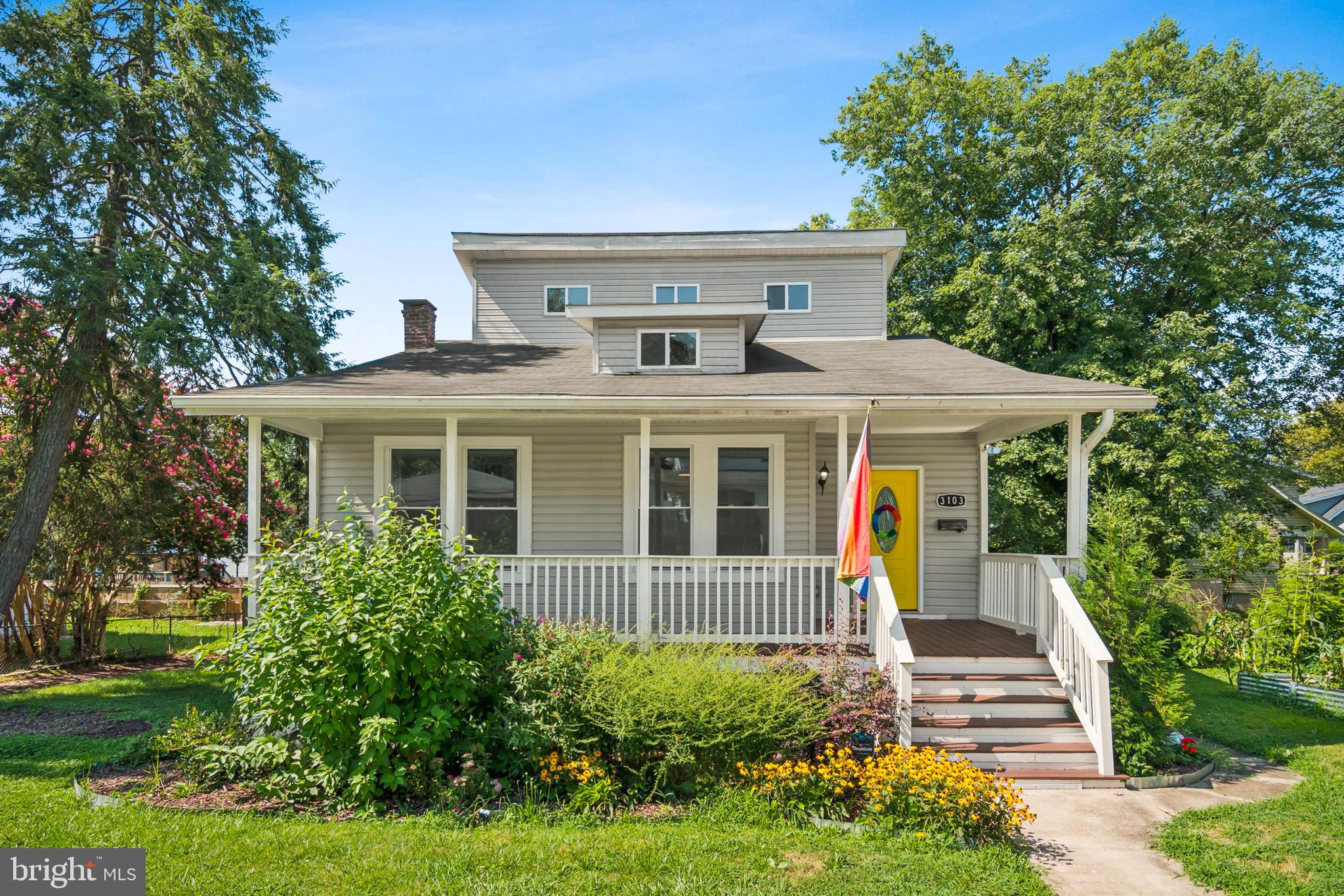 Charm and modern comforts in sought after Hamilton Heights. As you step into the front porch of this beautifully renovated in 2021 Craftman-style home that blends vintage character with contemporary upgrades. The open concept main level features warm luxury vinyl plank and ceramic tile flooring. An inviting living room flows into a dining area and an eat in, gourmet kitchen equipped with stainless steel ENERGY STAR appliances, gas cooking, granite counters and a breakfast bar. Two bedrooms and a full bath with tub/shower complete the main floor. The upper level offers a spacious primary suite with vaulted ceiling, walk in closet and updated ensuite bath, plus a versatile bonus room. Downstairs, a fully finished daylight basement provides a fourth bedroom, recreation room, laundry area and separate entrance. Outside, enjoy a .19 acre lot with front, side and rear yard, mature landscaping and a porch for relaxing. A concrete parking pad offers off street parking plus additional driveway and on street options. Additional highlights include programmable thermostat HVAC, central air and natural gas heat recessed lighting, built ins and upgraded countertops.
Conveniently located near parks, shopping and commuter routes, this move in ready home offers 4 bedrooms, 2 full baths and approximately 2,408 sq ft of finished space
