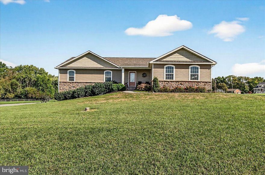 Every once in awhile a home becomes available that dreams are made of.  A home that is not only beautiful but also offers quality craftsmanship and a great location. 4738 Old Middletown Road is now available and can be yours.  This custom-built home is enveloped in 1.19 acres and boasts 2025 square feet on the main floor and a 1733 square foot unfinished walk out lower level. The main level gives home to an open floor plan with vaulted ceilings, gourmet kitchen, three bedrooms, two full bathrooms and a laundry room. The Finishing touches in this home make it look like a magazine cover. Included are luxury vinyl planking, arched double hung windows, recessed lighting, concealed sprinkler heads and a gorgeous gas fireplace. Returning to the lower level that is ready when you are to be finished-shows off with a large window and a French glass door walking out to a manicured lawn where a salt water pool waits for you. The hardscape is designed and implemented with perfection and can be found around the pool and is also welcoming you to the stunning front door. 
So….what is first? A game of croquet, smores around the firepit or simply enjoying your deck?
Do not miss this one. Schedule your tour today.