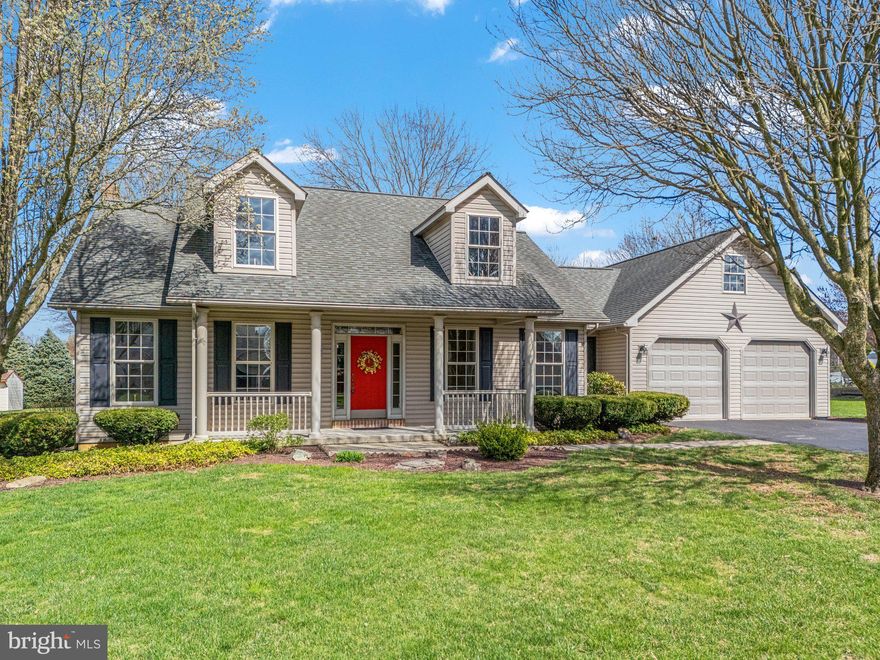 Incredible Custom Home offers a delightful blend of Quality & Charm!  Meticulously crafted home & addition built by a Mennonite Construction Co. Stunning property and addition (2014), offers one-floor living with the option to expand for more space on the upper level. 3 bedrooms, 3.5 baths include two spacious master suites with en-suite baths, perfect for multi-generational living or accommodating guests.  Country kitchen w/working island and counter & additional nook. Large foyer & recently painted DR lead into a Bright and Airy Living area with Full-wall windows/French doors that lead to covered rear porch & patio, creating a nice flow between indoor/outdoor spaces.  Warm hardwood floors throughout most of the home, along with custom touches that reflect quality craftsmanship. The addition to the home could serve as additional living quarters, with a private entry accessible from the rear yard. This space features a cozy barn door and a dedicated foyer. Relax on the charming front porch as well.  Ample Storage in the upper level, attached garage, multiple storage sheds & the basement which has been professionally DRYLOK'd for added peace of mind. 
Lovingly cared for and impeccably maintained, this home offers a rare opportunity to enjoy high-quality construction and a serene, spacious setting. Whether you're looking for one-floor living with room to grow or a versatile property with potential for multi-generational living, this home is sure to impress.  1 yr warranty