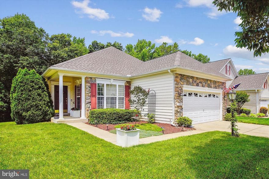 Spectacular expanded Strauss model (over 3600 sq. ft.!) on a gorgeous lot backing up to the woods..  Huge  paver patio,  custom deck, home theatre on the lower level which conveys, including sound system and everything you need for your enjoyment. Living room, dining room, family room, solarium, two bedrooms, two bathrooms and an office on the main level, with spalted birch flooring in the living area. On the lower level is a bedroom with adjacent bathroom, a large recreation area, office space and tons of storage.  Many upgrades and a new roof. NO OPEN HOUSES, so call us or your agent to see this very special home. 
Symphony Village is a 55+ active adult community on the outskirts of Centreville, on Maryland’s Eastern Shore. You can really experience small town living in this charming town, and yet be within easy driving distance of Annapolis, Chestertown, Easton, St. Michael’s and the Atlantic beaches, plus tax-free shopping in Delaware. Professional Photos soon!!