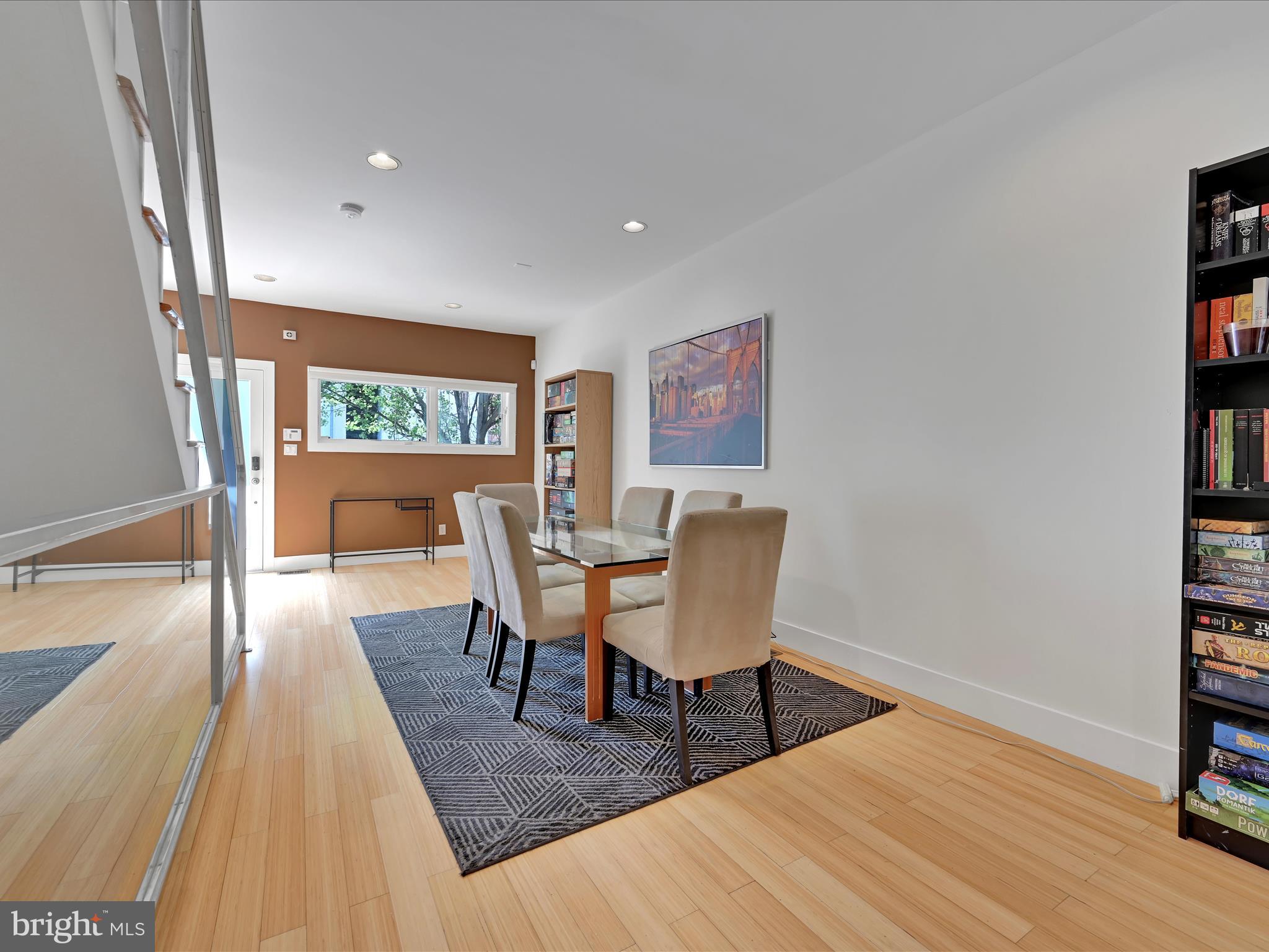 Welcome to your elegant and updated urban retreat in the heart of Northern Liberties—a neighborhood that buzzes with creative energy, boutique charm, and culinary cool. Known for its art galleries, indie cafes, and walkable streets. Northern Liberties blends historic character with a modern edge—and this home is the perfect reflection of that vibe.
Step into the contemporary dining space where sleek bamboo flooring flows seamlessly through the main living areas. With soaring 10-foot ceilings throughout, the home feels bright, open, and inviting at every turn. The main living level leads to a luminous kitchen equipped with stainless steel appliances, a chic island that seats four, and a dramatic metallic tile backsplash that adds the perfect urban flair.
Thoughtfully designed architectural niches throughout the home provide stylish spaces to showcase your favorite artwork, plush towels, or curated décor. The primary suite that encompasses the third floor is a serene oasis featuring a walk-in closet, spa-like bathroom with marble flooring, and a tiled shower with a rainfall shower, and a stunning skylight that pours sunlight all the way down the stairwell.
Enjoy your morning coffee or evening wine on one of three balconies overlooking both the tree-lined street and your private, peaceful backyard. The two second-floor bedrooms share a beautifully appointed bath with an American Standard jetted tub and handheld shower—ideal for comfort and relaxation.
The guest suite in the finished basement features durable and stylish laminate flooring and a half bath, perfect for hosting out-of-town visitors or creating a private work-from-home space.
With ample storage, luxurious finishes, and unmatched Northern Liberties charm, this home offers the best of stylish city living. Don’t miss your chance to own a piece of one of Philadelphia’s most vibrant neighborhoods.
PARKING available on-street with a permit, or in a nearby garage (145 W Wildey Street) for an additional monthly fee.
Schedule your tour today—this one won’t last!