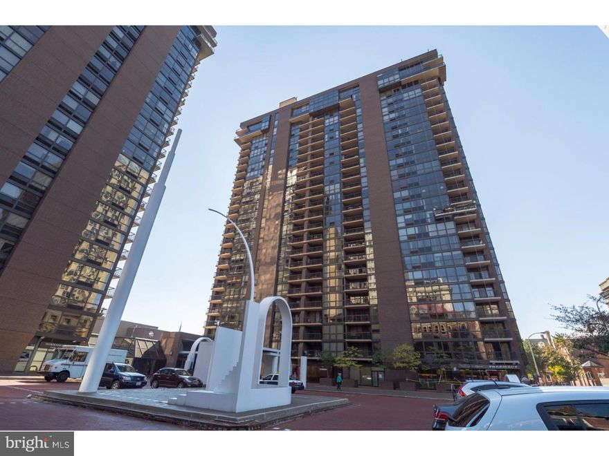 Very special, bright and spacious Corner Penthouse in the sought after Independence Place. This lovely unit enjoys pristine condition, light, space, floor to ceiling windows, a 25 foot + wrap around deck with incredible 360 degree views, North, East, South and West, River, Center City, Park. Sunsets. Enter this lovely unit through an impressive double door into a wide Gallery Foyer, coat closet,  separate laundry room and butler's pantry to the WOW loft like light filled wide open living room with fireplace, dining room, a great eat-in cook's kitchen with generous cabinet and counter space (all with spectacular views). The hall area features a full bath with separate shower + a large separate storage/mechanical room and an additional Storage Room. Off of the Wide Hall Area there is a wonderful large currently used as a den room/library with floor to ceiling windows (this room was previously part of a 3rd bedroom divided to accommodate a larger master suite and sizable custom designed walk in closet. Master Suite, Enter through double doors to the wonderfully spacious suite featuring floor to ceiling windows with lovely views, sitting/vanity area, an exquisite spa bath with Marble flooring and surrounds + a large separate shower, bidet, custom built in double vanity + a terrific custom designed walk in closet/dressing room. This Building offers a 24 Hour Concierge.  The welcoming Parking Area in front of the building makes it very convenient for drop offs & pickups or to get an Uber or Taxi. It doesn't get any better than this location, close to everything Restaurants, theaters, the Ritz Movie theater, supermarkets, Dry Cleaners, Hair Salon, Drug Store, Liquor Store, on and on. Last but not least your Best Neighbor, Washington Square Park. A 2 Month Capital Reserves Fee paid by Buyer at closing. On Site Garage Parking available for rent.