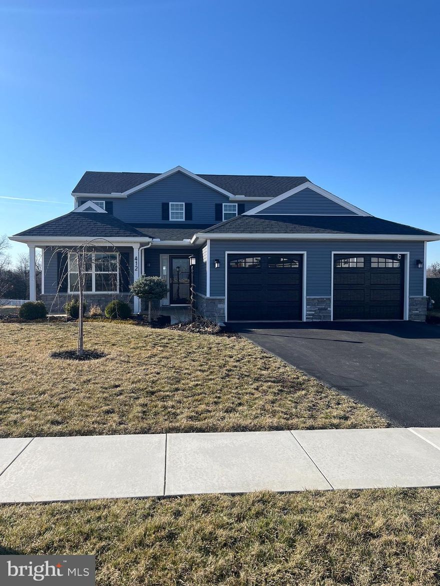 Welcome to this exceptional property in the highly sought-after New Windy Heights development within the Northern York School District. This beautifully designed home offers 4 spacious bedrooms and 4 full bathrooms, making it perfect for families of any size.
  The thoughtful layout includes both a 1st floor and a 2nd floor primary suite, each offering its own private sanctuary for relaxation. The 1st floor primary bedroom features an en-suite bathroom for ultimate convenience, while the 2nd floor suite offers added privacy and comfort.
  With two convenient laundry areas—one on each floor—your daily chores become a breeze. The open-concept living area is perfect for entertaining, seamlessly connecting the gourmet kitchen, dining area, and living room with fireplace.   A cozy sunroom with a Trex deck off the main living space offers the perfect spot for enjoying a cup of coffee or a peaceful evening under the stars.
  The main level also boasts a versatile office/flex room, ideal for remote work, study, or extra living space. Upstairs, you'll find an additional flex room that can be used for anything from a playroom to a home gym.
  The fully finished basement is a standout feature, complete with a walkout to the beautifully landscaped yard. It includes a full bathroom, offering even more functionality and potential for a guest suite, entertainment area, or home theater.
  Outside, the meticulously maintained yard features a hot tub—perfect for relaxing after a long day—and plenty of space for outdoor activities, gatherings, or simply enjoying the serene surroundings.  Other features include serene view of open field, extended garage for oversized vehicles,  man door for convenience, and a fenced  backyard.

This home is a true gem, combining luxury, functionality, and the perfect location within Northern York School District. Don't miss your chance to make this dream home your own!