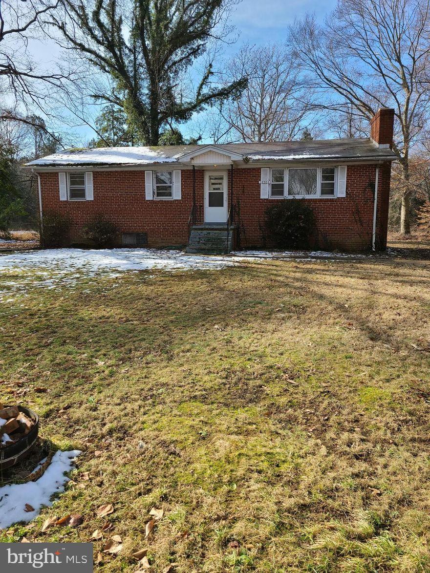 This all-brick rambler was recently renovated featuring new flooring, new lighting, new kitchen counter tops, flooring, cabinets, and appliances. Updated bathrooms including vanities, flooring, and tiling.  Large, finished basement with family room and laundry room with full-size W/D. This property has a total of 3 acres and would be great for a bed and breakfast, assisted living or group home business. Many options for relaxation and recreation being just minutes from the Potomac River and Swan Point Golf Course