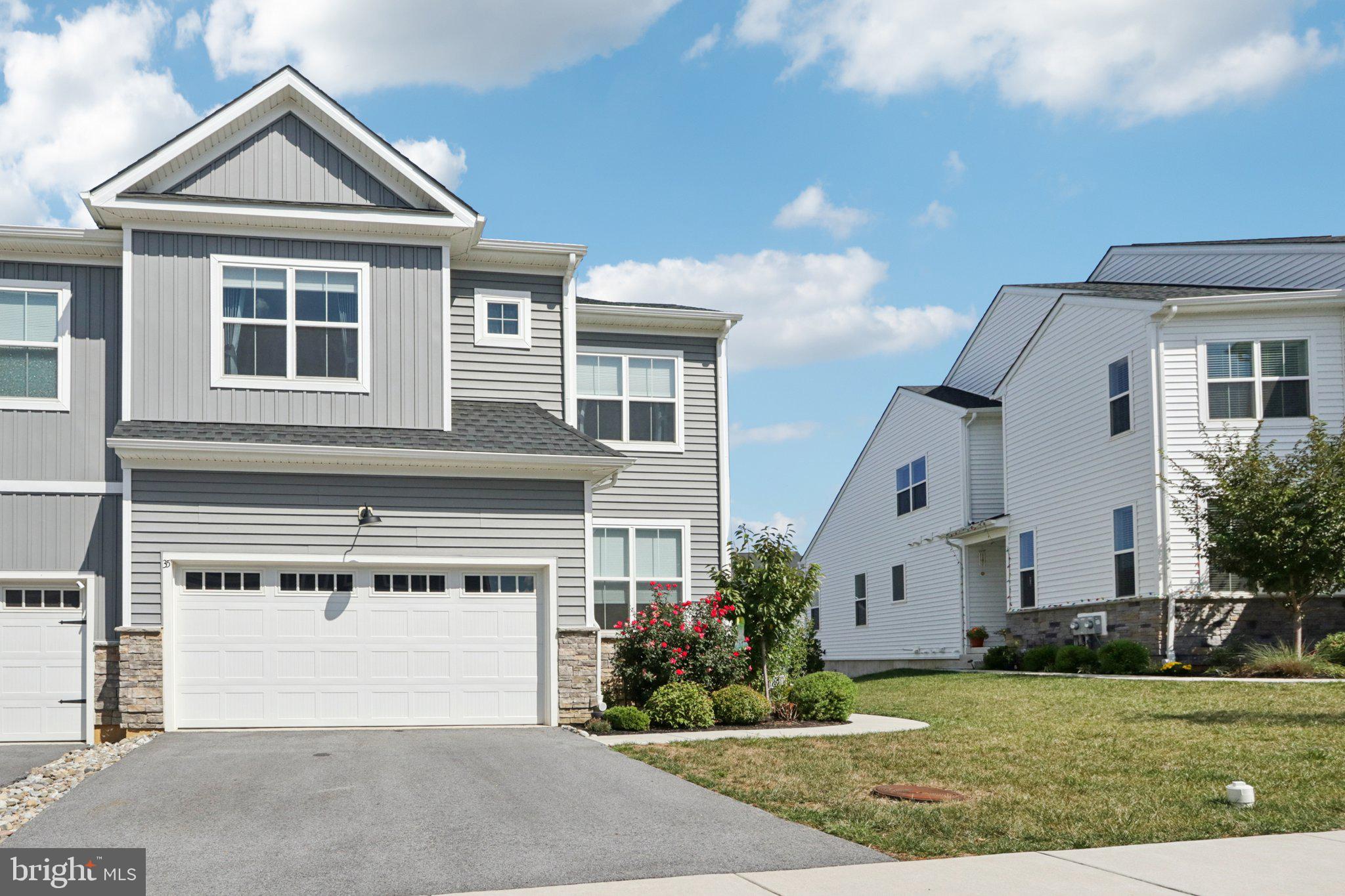 Looking for a newer home with a primary bedroom on the first floor? This 3-year-old home is for you! Enter into a spacious foyer that opens to a private office and a bright, open-concept kitchen and living room. The living area features a cozy gas fireplace, access to the deck, and large windows that fill the home with natural light. The kitchen is outfitted with a reverse osmosis under-sink water filtration system, while a whole-house water softener system adds extra comfort. The main level also offers beautiful hardwood floors throughout, the primary suite with an ensuite bathroom, a convenient laundry room, half bath, and access to the attached 2-car garage. Upstairs, you’ll find three generously sized bedrooms, one with its own full bathroom, and two that share a well-appointed hall bath. The home also offers a full walk-out basement, unfinished and ready for your personal touch and creative vision. Located in the award-winning West Chester School District, this community provides easy access to major highways, SEPTA rail stations, shopping, grocery stores, parks, and a wide selection of restaurants and entertainment. Mortgage savings may be available for buyers of this listing.