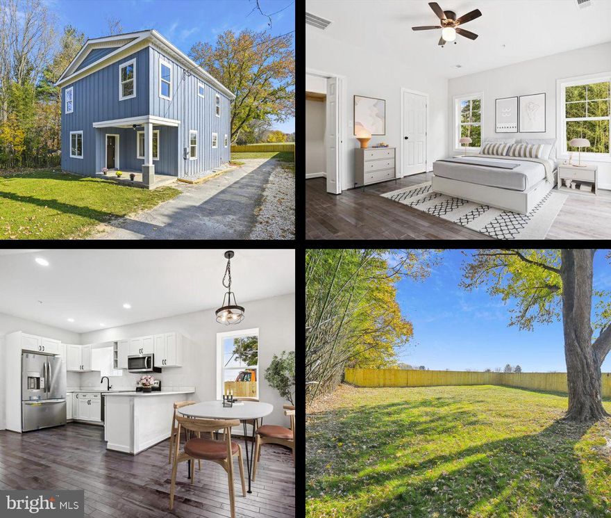 You can't miss this beautiful newly finished home.  Try finding a 2,000 square foot new construction home with 5 bedrooms and 3.5 bathrooms for this price in this location!  This expansive home has enough space for everyone and more; nine foot plus ceilings on both floors, engineered stained white oak floors, ceramic tile baths and showers, wood burning fireplace, high end gourmet kitchen, blue stone front porch, the list goes on.  As you enter the front door you are greeted to a living room with a brick fireplace which seamlessly leads you to the eat-in kitchen / dining room combination.  Natural light abounds in every room and corner of this home.  The gourmet kitchen features quartz countertops, stainless steel appliances, and wood cabinets.  The first floor also offers a primary bedroom with in-suite bath and a back laundry room or office space.  The second floor has four more bedrooms and a second floor laundry.  There is another primary bedroom with in-suit bath and Juliet porch balcony overlooking the private backyard which features new wooden privacy fence.  Basement has plenty of space for storage and has interior and exterior access.