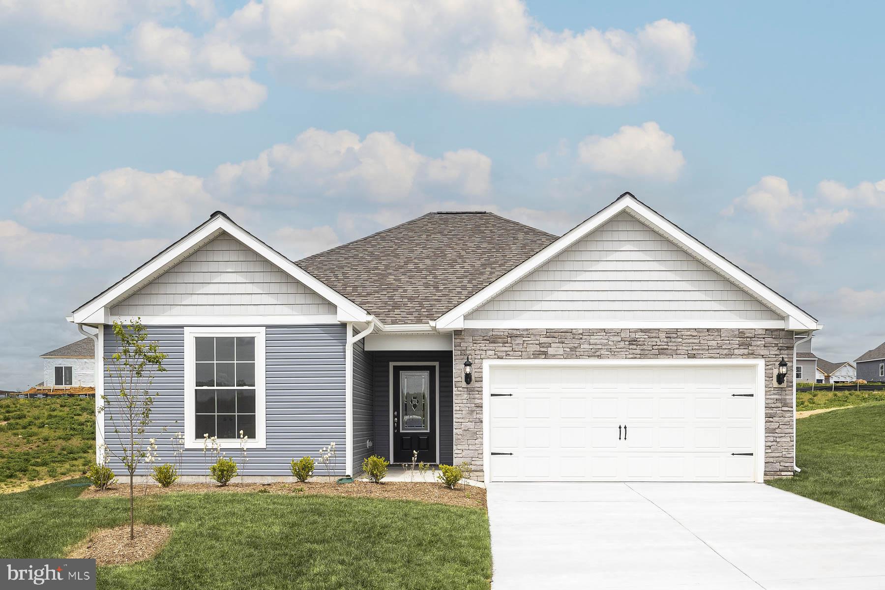 Its time to make your dreams of homeownership come true! This beautiful new construction home showcases a desirable three-bedroom, two-bathroom layout with the master bedroom tucked-away from the secondary bedrooms. You will love the huge, centrally positioned family room which opens to a welcoming dining area and a stunning upgraded kitchen featuring a full set of stainless steel appliances, white cabinets and appealing granite-topped island. The serene owners retreat offers views of the backyard from the spacious bedroom with a large walk-in closet, plus a luxurious bathroom showcasing a super-sized step-in shower and linen closet. In addition to a thoughtful layout, this move-in ready home includes an array of designer selections built-in as part of LGIs CompleteHome Plus package, adding style and value to this incredible new home at Claggetts Mill, located near I-70W in Hagerstown minutes from the areas top attractions.