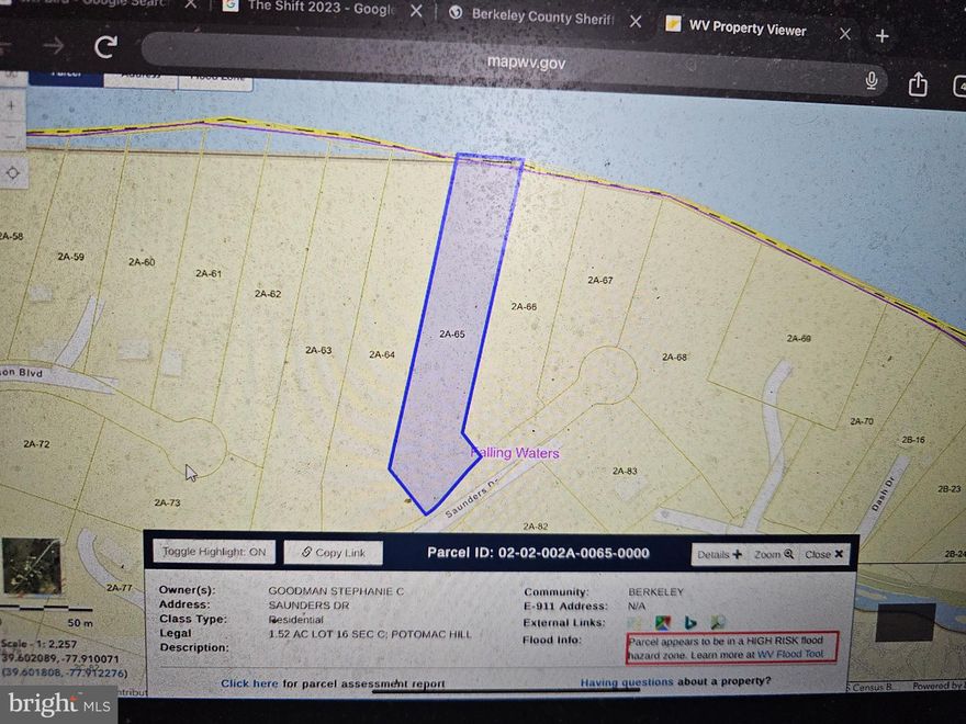 There are 3 adjoining lots being sold with with direct river access. There is a approximately 4 acres of total land with this listing.  Buyer needs to their own due dilagence. There was a successful PERC on the property.