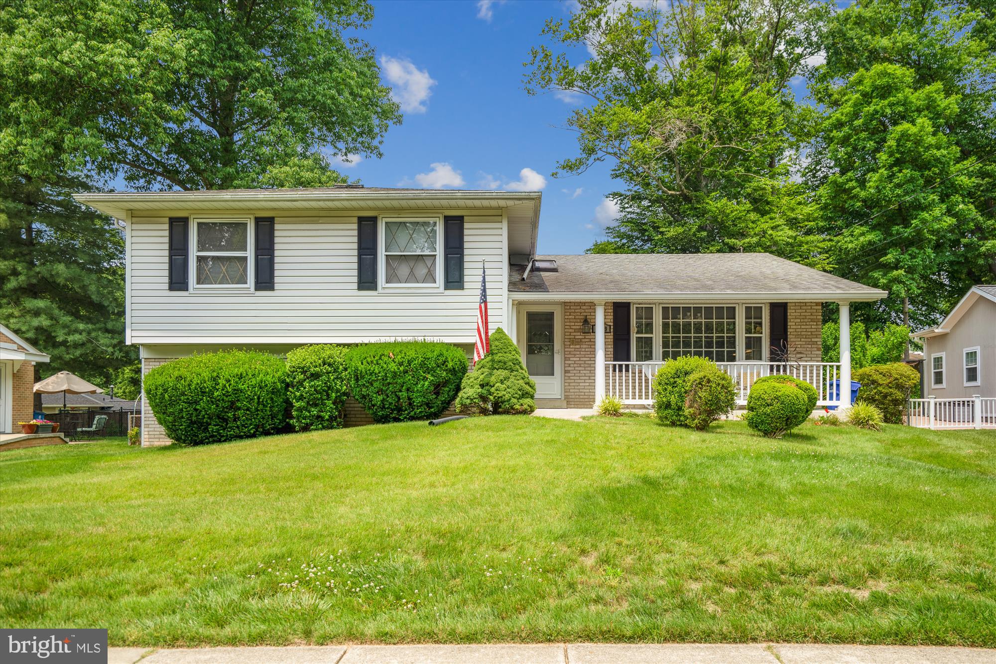 Enjoy afternoons on the front porch of this beautiful home on a quiet street in popular Bel Pre Woods.
The split level design offers a spacious main level that includes a bright Living Room with hardwood floors, an expanded Dining Room with doors leading to your backyard deck, an updated kitchen with granite counters and 42-inch Maple cabinets, and a large Breakfast Room.
The Upper Level Primary suite has been enlarged and redesigned to include a sitting area, full bath, and walk in closet.
There are two additional spacious secondary bedrooms and full hall bath, and a cedar closet. (the Primary sitting area can be converted back to a 4th upper bedroom). There are HARDWOOD FLOORS under the carpet on this level.
The Lower Level includes a large Recreation Room with custom cabinetry, and a gas fireplace. There is another Bedroom and half Bath conveniently located on this level, and a spacious Laundry and Storage Room.
The deck and private backyard add to your living and entertaining space.
Priced below recent appraisal of $680k.
