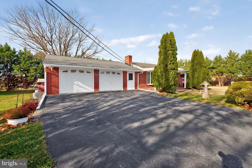 Welcome to Boonsboro Maryland, a place with beautiful panoramic views and quiet country side. This beautiful rambler meticulously upgraded! New kitchen, new appliances, brand new HVAC system with new duct work, has an extra heat system that works, new tile, hardwood floors, professionally painted, upgraded bathrooms, finished basement, new electrical panel, new well pump and tank, water filtration system, huge driveway for 7 cars, 2 car garage, shed, chicken coop, Large 1,200 sqft building that includes its own heat/electric with an upper level office. 1.5 acres,  Boonsboro schools! Schedule your appointment!!!!