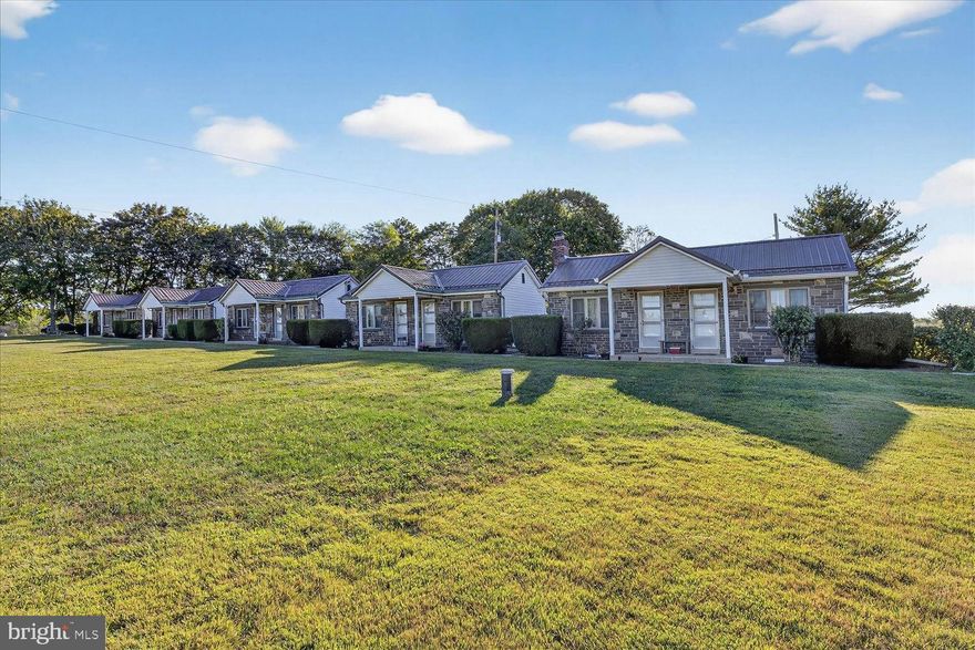 Well maintained 18 Unit Mid term rental on 3 acres zoned highway commercial along Rt. 22 in Grantville, PA. Highway traffic count is 7800+ cars per day. Potential room to expand and add more rooms or other use along road frontage.

All roofs replaced in last 7-8 years, newer mini-splits in all units, all newer mechanicals, new well and all unit recently renovated. Parking for approximately 30 vehicles. Property served by public sewer.

All units are leased with solid tenant base. NOI of $150,000 with room to expand rents. Each unit is a studio unit with all utilities included in rent. Tenants are monthly on a rolling basis.