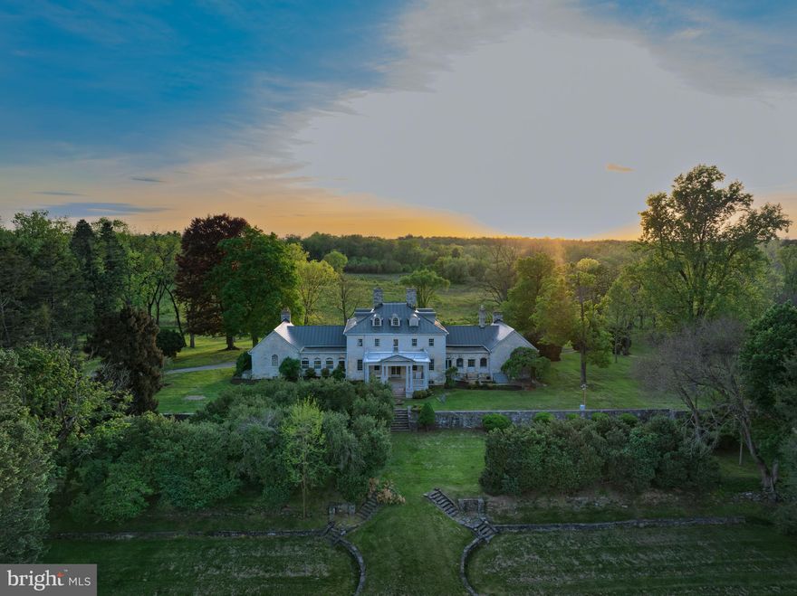 Located in the Virginia countryside, Fairfield Farm has a significant history as it was originally built by Warner Washington, George Washington’s first cousin. Architect John Ariss designed the Georgian style stone manor with a hipped-roof central block design and walls of irregular native limestone ashlar. Initially built in 1768, additions were made in 1919 to expand the house to its current nine-bedroom layout. The home flows with charm from one room to the next, features include a wood-burning fireplace in the living room, a spacious eat-in kitchen & breakfast room, formal dining room, original hardwood floors, detailed moldings, and exposed stone in the sitting room. There is a two-bedroom, pleasing guest house with well-proportioned rooms, perfect for extended family stays or potential income. The brick outbuildings could be repurposed into a variety of uses such as an art studio or potting shed. Inscriptions B.W., Betty Washington, George Washington’s little sister, and F.W. for Fairfield Washington were carved onto the home’s walls. The comfortable manor is minutes from Route 7, an hour and a half from Washington DC, and forty-five minutes to Dulles International Airport. Fairfield is a Virginia Historic Landmark and listed on the National Register of Historic Places. Starlink internet is available. Furnishings convey with an acceptable offer. Property being sold as-is.  2 DURs available, conservation easement potential.