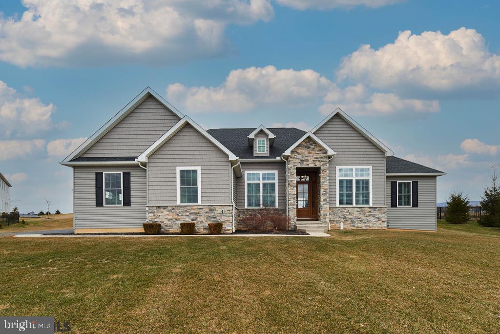 Situated on a prime 0.69 acre lot, this 'like new' custom-built ranch home by GEM builders displays quality, beauty & attention to detail throughout. The open plan, ceiling heights & abundance of windows accentuates light and space. Some of the upgrades you will appreciate at every turn include Walnut & tile floors, Glicks custom cabinetry & built-ins, and a spectacular kitchen outfitted with subzero and Wolf ASKO appliances. The window shutters are "signature" white 3"1/2 Louver. The Travis Linear fireplace and front entry door are custom built. The garage is oversized and the massive basement with egress and rough-in is ready for expansion. Note: seller offers $3,000 credit towards landscaping.