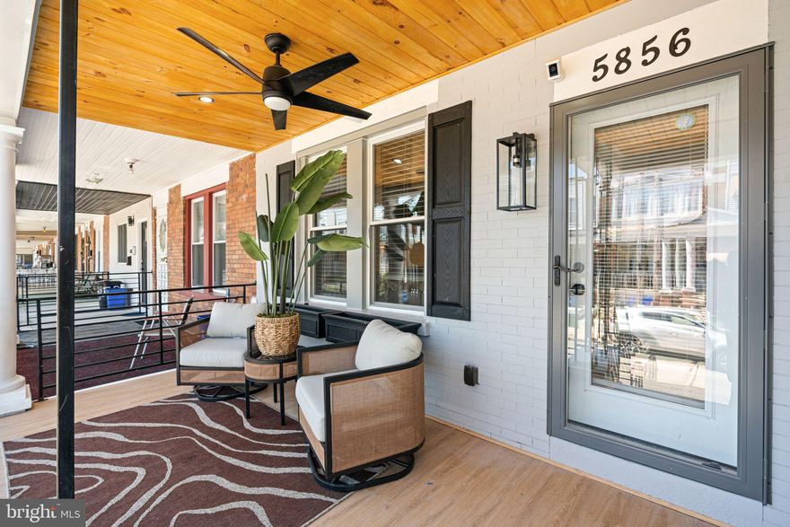 Welcome to 5856 Hazel Ave, a beautifully renovated home nestled in the heart of West Philadelphia. From the moment you step inside, you'll appreciate the perfect balance of modern design and everyday comfort. This move in ready property stands out with thoughtful updates throughout and to make your purchase even more stress-free, it comes with a 1 year home warranty included. The home offers a spacious and inviting interior, featuring three well-appointed bedrooms and two updated bathrooms. The open concept layout is ideal for both daily living and entertaining, with abundant natural light flowing through the space. The kitchen is a true showpiece, showcasing stainless steel appliances, quartz countertops, and stylish subway title backsplash. Whether you're hosting dinner parties or simply enjoying a quiet night in, this kitchen is ready for anything.  One of the highlights of this home is the rear deck, which opens the door to a variety of possibilities. Imagine sipping your morning coffee in the sunshine, relaxing after a long day, or hosting weekend cookouts with friends and family.  The location of the home is minutes away from the vibrant Baltimore Ave corridor, Penn Medicine, CHOP, and Mercy hospital, public transportation and shopping.  Don't miss the chance to own a turnkey home in one of Philadelphia's most dynamic and evolving neighborhoods. Schedule your private showing today and see why 5856 Hazel Ave should be your home.