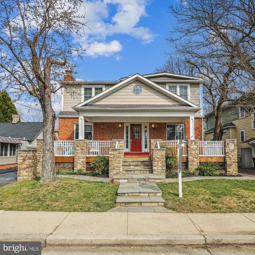 Located in the highly desirable Lyon Park neighborhood, this magnificent colonial-style home is a must-see property that offers a plethora of features and amenities that are sure to please. Enjoy the convenience of being within walking distance to the Clarendon Metro, as well as the area's finest restaurants, shops, and major roadways. As you approach the home, you are greeted by a charming covered front porch that sets the tone for the elegance and sophistication that awaits within. The home boasts four generously sized bedrooms, each with ample closet space, and two full baths, as well as a laundry room and storage room on the second level. The main level features an inviting entry hall with a closet, a living room with beautiful hardwood floors, a wood-burning fireplace, and built-ins, a powder room, and a banquet-sized dining room with hardwood floors. The spacious chef's kitchen is sure to impress with its granite countertops, stainless steel appliances, warming drawer, pantry, and ceramic tile floors, as well as table space overlooking the backyard and bar-top seating adjacent to the family room. The family room features tall ceilings, a wood-burning fireplace, a wet bar, and hardwood floors. There is also a den adjoining the family room that is perfect for working from home. The lower level of the home includes a rec room, a full bath, an office/den, and plenty of storage space. The backyard is a fantastic space for entertaining guests and includes a 1 ½ story shed, providing ample room for storage. The property also includes an electric car charging station. This is an outstanding opportunity to own a home in a prime location with an abundance of space and amenities that will surely impress. Don't miss out on this fantastic opportunity!  TAKE ADVANTAGE OF THE GREAT PRICE IMPROVEMENT!!