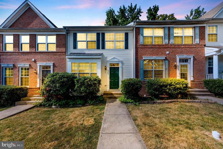 Welcome to 4302 Normandy Ct! This Beautiful  3 bed 4 bath townhome is located minutes from the incredible shops and restaurants of Down Town Fredericksburg,  I-95 and the Amtrak. On top of great location this home boasts to total sqft of 1978, LVP flooring and new carpets and a mostly finished basement with a bonus room. Don' t miss out on this incredable home!