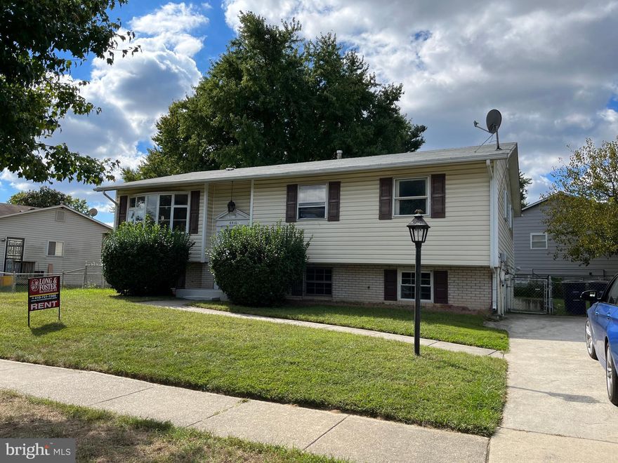 Large Split Foyer living space galore!!  Large kitchen, living room and dining rooms, 3 bedrooms and 2 full baths on upper level.  Finished lower level with family room, additional 2/3 bedrooms and full bath, outside side entrance.  Conveniently located to shopping, schools, and 495, Route 50, and the Metro for easy access to Washington D.C., Baltimore and Annapolis.  Requirements qualifying income $101,500 and minimum credit score 600.  No Pets. Housing Choice Voucher applicants welcome.