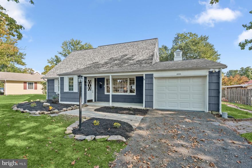 Welcome to this elegant Cape Cod in highly desirable neighborhood of Chapel Forge at Belair! This home has been enhanced by caring homeowners and offers the perfect blend of space designed for comfort and modern lifestyle. A true gem – this home offers the best of one-level living as well as additional space for family and guests! This home is located on a quiet street and has a serene private setting. There is a lovely front porch to enjoy your morning coffee. Enter into the light filled home onto a welcoming foyer/mudroom that leads to a spacious living room with custom built-ins. The living room opens to a well-appointed kitchen. The kitchen has a ton of cabinetry and updated stainless steel appliances. There is space for a table as well as seating on the bar. There is a screen sunroom off the kitchen that completes this home! Additionally the main level hosts two bedrooms and a full bath, laundry as well as access to the attached garage. On the upper level you will find two spacious bedrooms with ample closet space as well as a full bath. This home has a flat usable lot that offer endless possibilities – a vegetable garden or a playset or hosting memorable gathering of family and friends. Located in a desirable neighborhood, this property offers easy access to commuter routes, making your daily travels a breeze. Easy access to Samuel Ogle Park, Aldi, Harries Teeter, Giant Foods, and Bowie Golf Club. The property is conveniently situated near major commuter routes, including Route 197 and 450, providing a smooth journey for your daily travels. Close proximity to shopping and dining options, adding convenience to your lifestyle. Don't miss the opportunity to make this house your home. Schedule a showing today and embrace the perfect combination of style, comfort, and convenience in this elegant home in Bowie, Maryland.