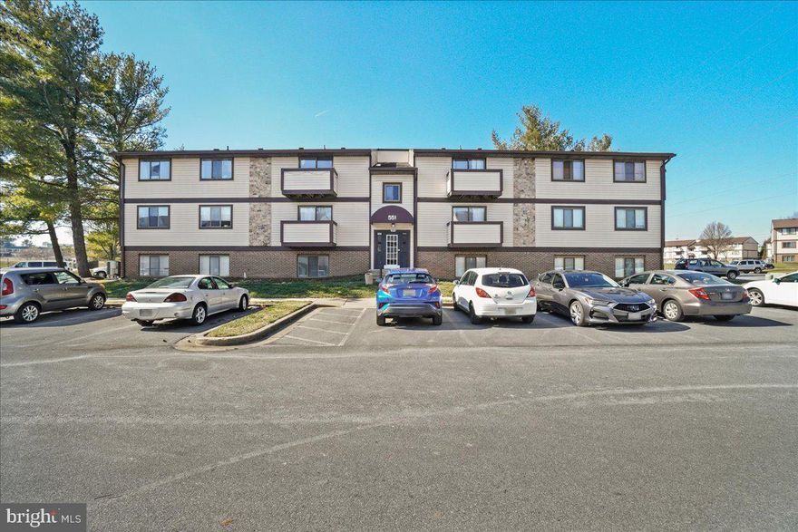 Discover a prime investment opportunity at this centrally located and generously proportioned 2-bedroom condo, offering a perfect blend of size and convenience. Enter into an open-concept living and dining area, enhanced by a built-in countertop bar ideal for coffee or cocktails. The kitchen has been thoughtfully updated with stainless steel appliances, while the contemporary, upgraded wide-format flooring adds a touch of elegance throughout the home. The spacious primary bedroom features two walk-in closets for ample storage, as well as a ceiling fan and nice natural light. The full bathroom has been updated with a granite-topped Shaker-style vanity, and updated lighting and newer windows are featured throughout the property. The in-unit laundry room brings even more convenience to your daily routine. From its central location, this condo provides easy access to all the major commuter routes and interstates. Enjoy the convenience of being surrounded by excellent shopping and dining options, with the added bonus of a Wegmans nearby. An exceptional opportunity awaiting your personal touch!