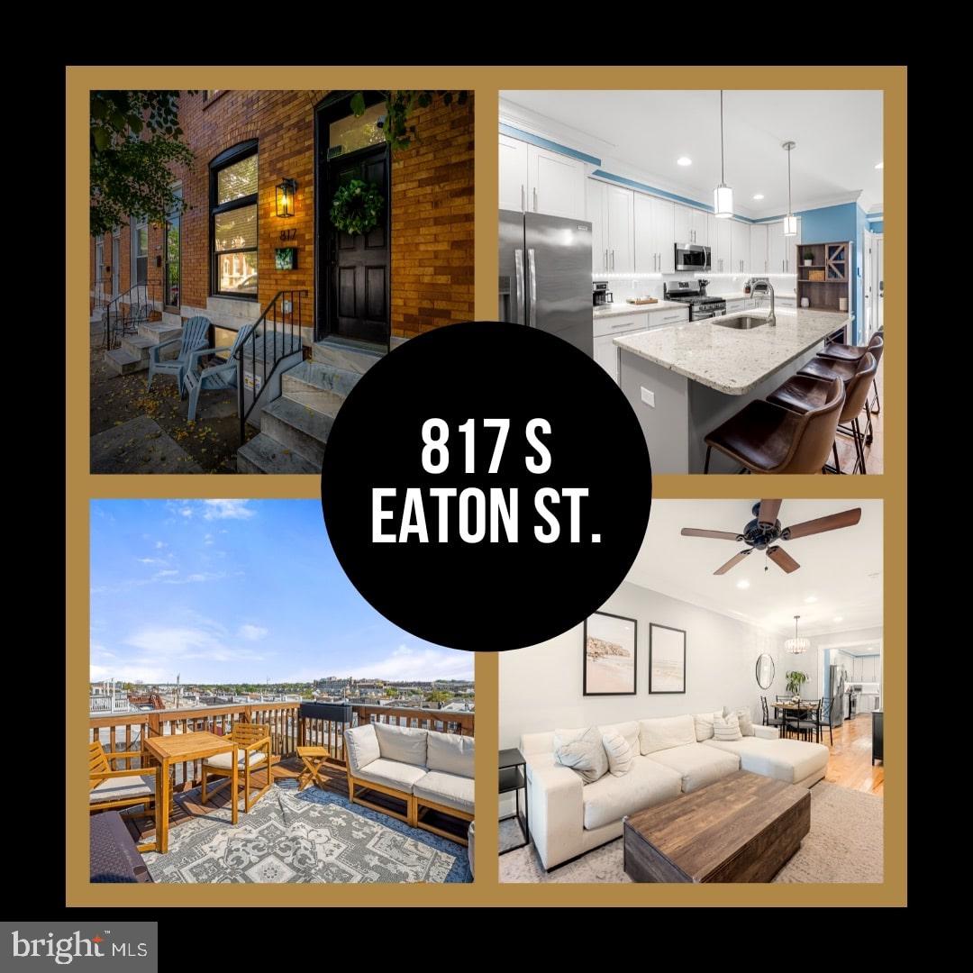 **Last call to tour and put an offer in! Home going off the market 10/31. Reach out to listing Agent Andrew for any questions! Join us for open houses Fri 10/24 4-6p & Sat 10/25 11-1p.
MASSIVE SAVINGS W/ MONTHLY PAYMENT APPROX $610 LESS PER MO W/ CHAP TAX CREDIT! Take advantage of over $600 savings per month for your monthly mortgage. This adds up to over $7k annual savings and approx $44k savings w/ the 6 years left on your mortgage payment the remainder of CHAP tax credit. Stunning home in the heart of Brewers Hill offering parking pad, rooftop deck with incredible city views.
100+ year old home blends historic charm and character with modern luxury at every turn. Inside, you’ll find a beautifully reimagined 4-bedroom, 3.5-bath layout that showcases the best of Baltimore living.
Gleaming hardwood floors flow throughout, while exposed brick and soaring ceilings highlight the home’s timeless character. The designer chef’s kitchen is a true centerpiece—featuring custom two-tone cabinetry, an oversized granite island, imported tile, stainless steel appliances, and an upgraded trim and paint package.
Sunlight floods each room, creating a warm and inviting atmosphere. Spacious bedrooms, walk-in closets, spa-inspired bathrooms with walk-in showers, and a fully finished lower level with ample storage ensure both comfort and functionality.
For entertaining, the expansive rooftop deck offers sweeping city views, while the oversized off-street parking pad provides ultimate convenience—a rare find in this neighborhood.
Just steps from local dining, shops, Canton Square, Patterson Park, and with easy access to major highways, this home truly has it all.