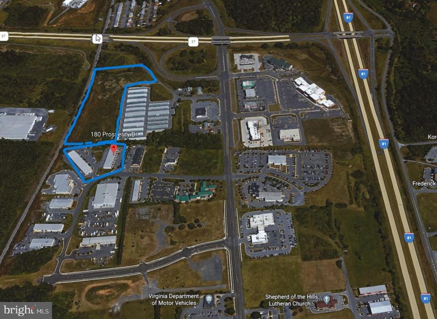 Prime Commercial Investment Opportunity – Frederick County, VA
Strategically located near the intersection of Interstate 81 and Virginia Bypass 37, this unique offering presents a rare opportunity to acquire two well-maintained commercial buildings plus additional development acreage in a high-demand corridor.
Property Highlights:
• 180 Prosperity Drive:
• 13,500 SF | Built in 2004 | Zoned B-3
• 190 Prosperity Drive:
• 18,000 SF | Built in 2007 | Zoned B-3
• Total Building Area: 31,500 SF across 3.83 acres
• Zoning: All existing structures zoned B-3
• Site Features: Ample off-street parking, convenient dock door access
Additional Land Included:
• 8.86 Acres Zoned B-2
• Total Land Area: 12.7 Acres (Buildings + B-2 Parcel)
• B-2 Approved Uses: Self-storage, distribution warehouses, car washes, new car dealerships, hotels, restaurants, and more
Financials:
• Net Operating Income (NOI): $326,000
• Detailed Financials & Rent Roll: Available upon execution of NDA

📞 Contact Broker for further details and to schedule a site visit.