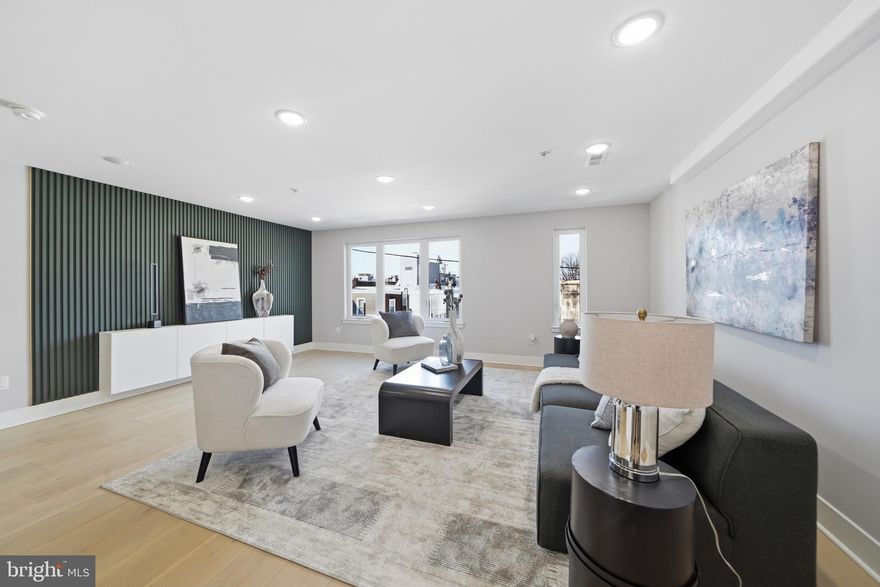 Welcome to Moyamensing Square , an exciting new construction planned community with 24 chic residences  in the heart of Pennsport !  These units are bi-level with an open floor plan. This Penthouse   unit that gets lots of natural sunlight and  has roof top deck with 360 views city and Bridges.  Features include wide-plank hardwood floors, custom Kitchen cabinets, quartz countertops, and recess lighting, and great city views from each floor.  Main floor has living, room , dinning room, and kitchen. Upper floor has Primany bedroom with ensuite bathroom . Across the hall is two more bedrooms and bathroom. This unit has 1 CAR GARAGE ! Builder is offering one year home warranty and  tax abatement. This a very walkabout neighbor hood that has Dickinson Square park just one block away and Hermanns coffee. There are plenty of restaurants and shopping near by including Target and Ikea . There is still time to pick finishes . Take a look at the attached brochure .  Pennsport is  one of the most storied Philadelphia neighborhoods around with  its vibrant dining, boutiques, and shops are the best of the modern world.  New Construction. Square footage total includes above grade space and below grade space and is estimated. Taxes and square footage to be verified by the buyer. Renderings are for marketing purposes only.  This Unit has upgraded  floors and upgrade Kitchen and  custom tile.