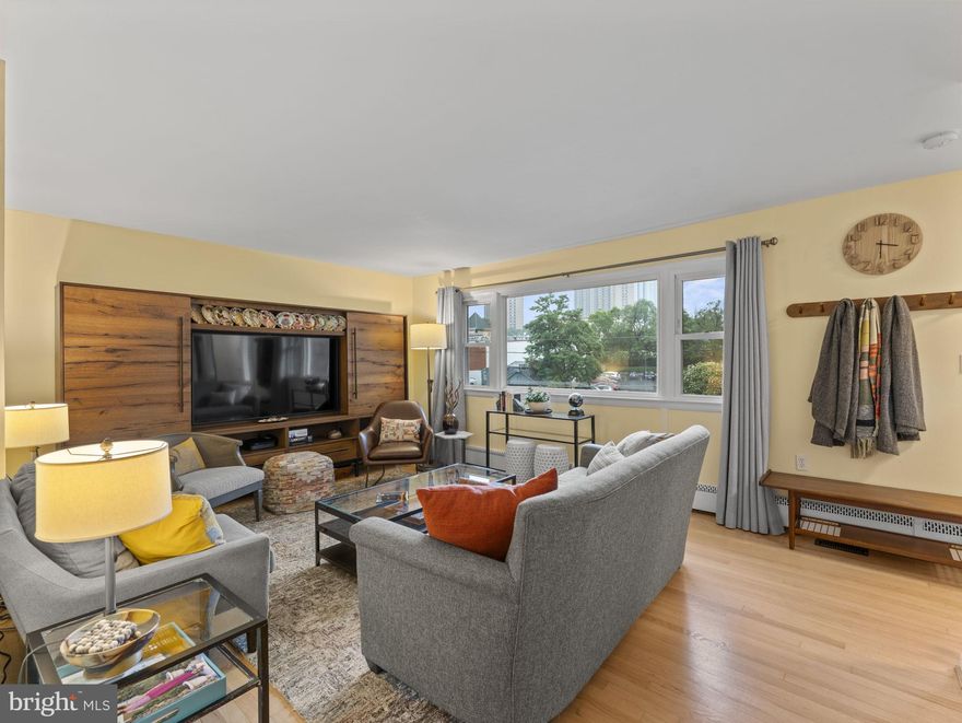 Welcome to this rarely available semi-detached three-level home in the highly sought-after neighborhood of Claremont. 5042 Chesterfield was recently updated (2019) and has been well-maintained since. Spacious, sun-filled living room hosts three large windows showcasing the gleaming hardwood floors that run throughout the home creating a cohesive feel. The eat-in kitchen boasts white cabinets including a custom pantry, stainless steel appliances and quartz countertops. Plenty of room for a dining room table for six and the living space continues outside with a private patio and backyard. The backyard provides a serene outdoor space for relaxation and entertainment.Upstairs you will find three bedrooms including the primary suite. The primary bedroom features an en-suite bath, creating a private oasis for unwinding at the end of the day. The finished lower level includes a versatile bedroom suite/family room with a full bath, perfect for guests, a home office, or additional family living space. This level offers great storage solutions to keep your home organized and clutter-free. Enjoy the best of urban living with neighborhood favorite - Barcroft Park with Four Mile Run Trail that goes right through it, baseball fields and community center.  Explore the vibrant community with plentiful dining, shopping and entertainment options at Bailey's Crossroads. This home is ideally situated with easy access to I-395, making your commute a breeze. Don’t miss this unique opportunity to own a beautifully updated home in a prime location in Claremont. Schedule your private showing today and experience the perfect blend of comfort, convenience, and contemporary living!