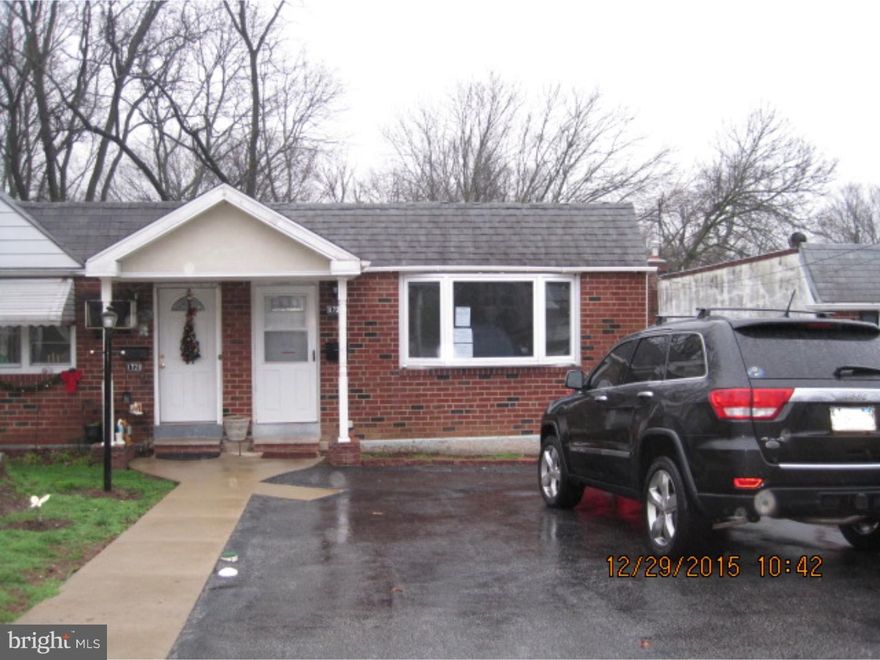 Lovely ranch style home located on a quiet tree lined street offering spacious living room with hardwood floors, modern eat-in kitchen, 2 good sized bedrooms and full tiled bath. Lower level has  finished basement leading to wonderful rear yard backing up to babbling brook, perfect for those summertime barbeques. Lower level also offers full bath. Close to area shopping, restaurants and major highways. Easy showing with lock box. Corporate Addendum must accompany all accepted offers. Owner makes no representations or warranties as to condition. Property to be sold in "as is" condition. Proof of funds are needed with all cash offers and mortgage pre-approval is needed for financed offers. Under the Freddie Mac First Look Initiative, this listing is offered to owner occupants and non profit entities the first 20 days on the market. First look expires on 4/13/2016. Buyer pays all transfer tax. Certified funds will be needed with accepted offer.