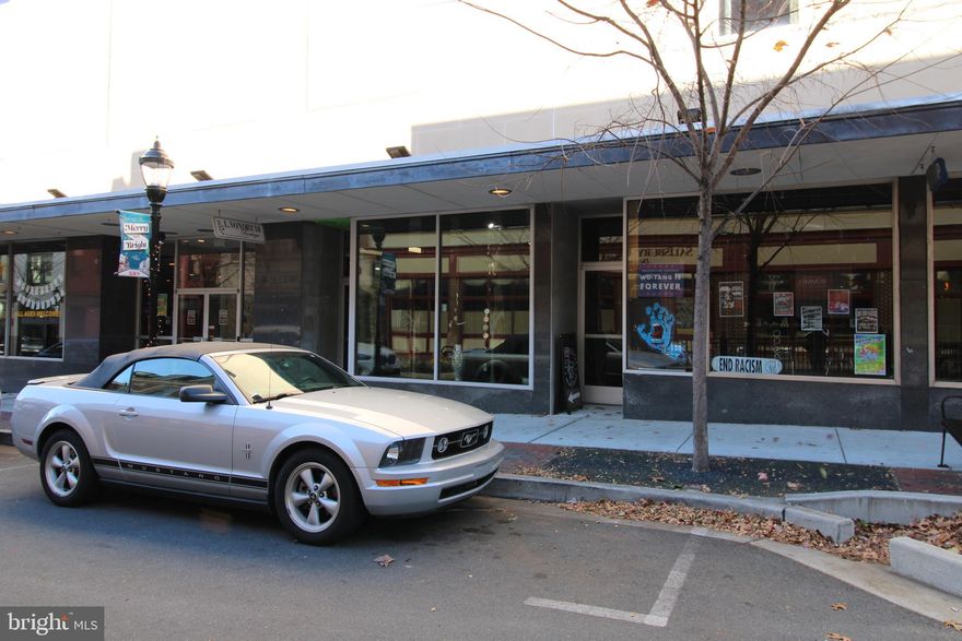 Retail store front available in downtown Salisbury, MD’s arts and entertainment
district. Building entry located on W Main St. and rt 50 side of the City Center, with parking
located at both the East and west end of downtown. Store front faces W Main St. Every 3rd
Friday of the month, the Chamber of Commerce puts on an event in downtown Salisbury,
making it possible for various vendors and businesses located here on the Eastern Shore to
gather to promote their products and services.  Triple nets available upon request.