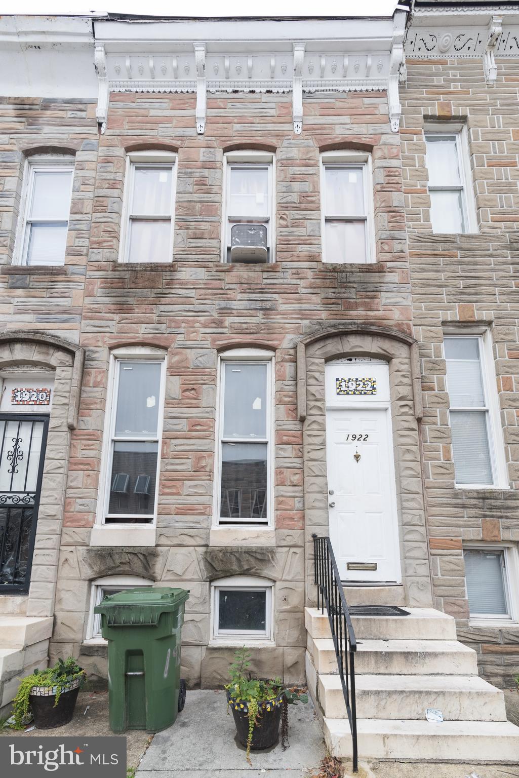 GALLERY SALE AUCTION! THIS IS ONE OF OVER 20 PROPERTIES IN BALTIMORE CITY! Dec 12th @ 12:00PM at our gallery located at 908 York Road, Towson MD & via online bidding! List price to be opening bid. $2,500 PER PROPERTY Deposit in form of cash or certified check only to be eligible to bid. 3BR, 1 BA townhome currently rented for $1,011/month. Current gross annual rent: $12,132