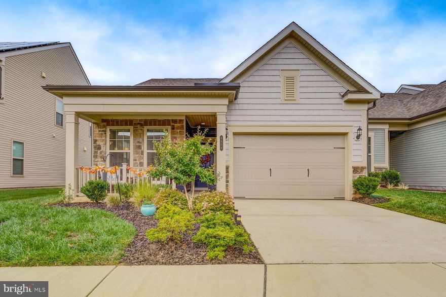 Charming 2 Bedroom, 2 Bath Semi-Detached Home in a Premier Retirement Community

Discover effortless living in this beautiful, one-level semi-detached home featuring 2 spacious bedrooms, office, 2 bathrooms, and a one-car garage. Designed with comfort in mind, the open-concept layout boasts a gourmet kitchen with modern appliances, perfect for entertaining. Luxury vinyl flooring flows throughout the home, adding both style and durability. This stunner boasts a beautiful front porch, spacious finished garage  with a 220V plug for an EV with attic fan. Interior features consist of custom window blinds, custom cabinetry, Bosch dishwasher, high end Samsung washer/dryer and sensational glass doors that lead to a gorgeous flex room perfect for an in home office.

Located in the sought-after Carter's Mill, an active adult retirement community, residents enjoy access to a stunning 14,000 sq. ft. clubhouse. Stay active with indoor and outdoor pools, fitness and yoga rooms, and outdoor bocce ball courts. Just minutes from shopping, dining, wineries, and breweries, this home offers both convenience and lifestyle. Carter’s Mill is ideal for those looking to stay connected to family and friends while enjoying an active, vibrant lifestyle.