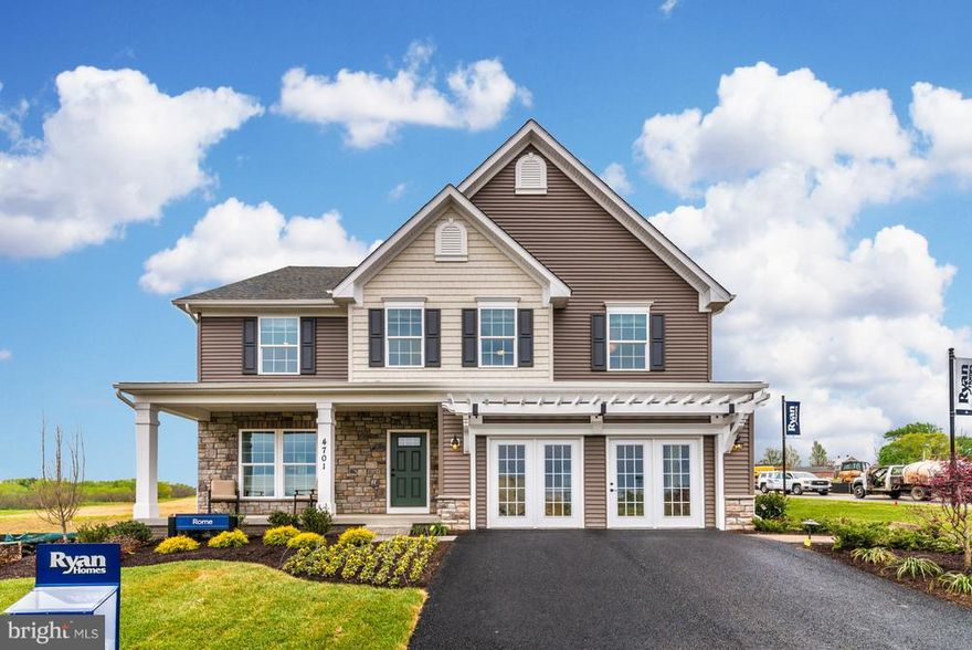 Spacious Rome floor plan built to customer's specifications. Featuring over 4,000 finished sq. ft. 2 car garage with 2 ft extension, 4 bedrooms w/ loft, 3.5 baths, gourmet kitchen, stainless steel appliances, granite counter tops, hardwood throughout entire main level, fireplace, finished basement with full bath. Images Shown Are Representative Only.