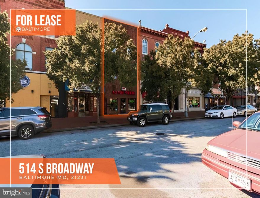 Fells Point Turn Key Bar and restaurant.     Good condition recent renovation.

NNN = $1000 / mo