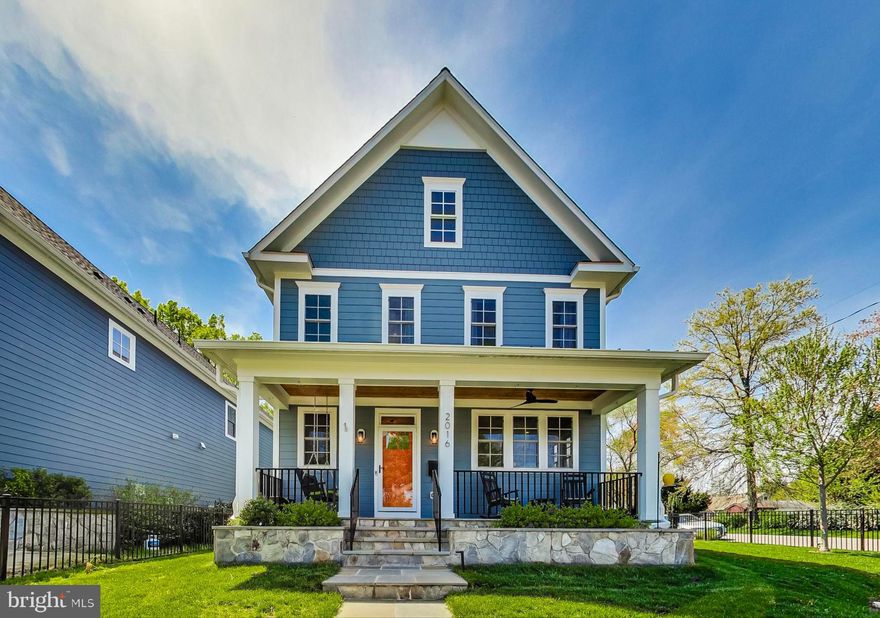 Welcome home! Enjoy the perfect location, in a very friendly and tight-knit neighborhood- just steps to Westover and Cardinal Elementary School. From the moment you step onto the idyllic front porch, this gorgeous 5 bedroom Craftsman-style home has everything you’re looking for! Inside, beautiful hardwood floors lead you to the spacious living room, where you’ll find a stunning coffered ceiling, recessed lighting, a gas fireplace, and wall-to-wall windows filling the space with natural light. It opens directly into the expansive gourmet kitchen, featuring quartz countertops, stainless steel Thermador appliances, a double wall oven, farmhouse sink, wine fridge, under cabinet lighting, and oversized island bar with pendant lighting. The adjacent dining area makes this open space ideal for entertaining all your friends and family. Off of the living room, the light-filled bonus room is perfect as a home office or playroom. Upstairs, the exquisite primary bedroom is a picture of modern elegance, boasting a sophisticated tray ceiling, contemporary ceiling fan, massive walk-in closet and plenty of natural lighting. The luxurious en suite bathroom includes a wide double sink vanity, immense step-in shower with seat. Down the hall, the second bedroom features plush carpeted flooring, a wide closet, ceiling fan, and tasteful en suite bathroom. Two additional bedrooms on this level both have soft carpeting, ceiling fans, large closets, and share a Jack and Jill bathroom. For your ultimate convenience, a sizable laundry room is located on the bedroom level and includes cabinet storage and a sink. Downstairs in the lower level of the home, the spacious rec room provides you with an additional versatile living space. A fifth bright bedroom and fourth sleek full bathroom would make this a perfect private place for guests to rest their heads. Outside, the serene stone patio is a fantastic space for entertaining or relaxing by the firepit all year long. The 2 car garage and  wide driveway offer you plenty of room for storage and parking. Be close to everything you can think of! Just minutes to Safeway, Harris Teeter, Target, The Italian Store, Silver Diner, Ballston Quarter, Regal Cinemas, Lacey Woods Park, Lubber Run Park, W&OD Trail, Marymount University, Virginia Hospital Center, Fort Myer, and The Pentagon. Less than three miles to East Falls Church, Ballston-MU and Virginia Square-GMU Metro Stations, with quick access to Wilson Boulevard, Langston Boulevard, Washington Boulevard, N George Mason Drive, Rte 66, and Glebe Road. Schedule a private tour of your gorgeous new home today!