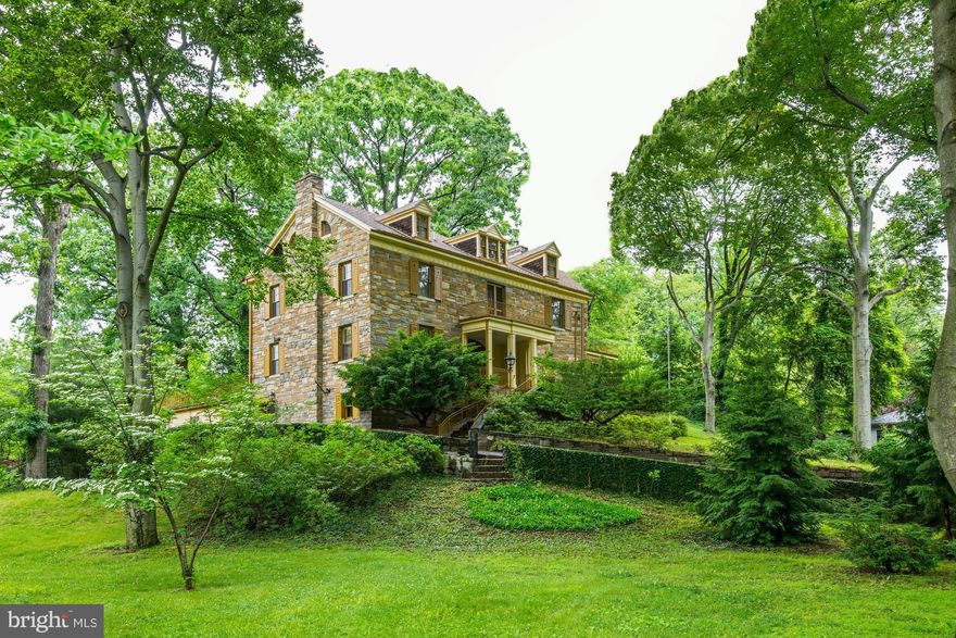 Extraordinary and rarely available gated estate on 1.1 acres in Forest Hills. Former ambassadorial residence featuring spectacular entertaining spaces opening onto huge terraced gardens in a park-like setting. Potential development opportunity.