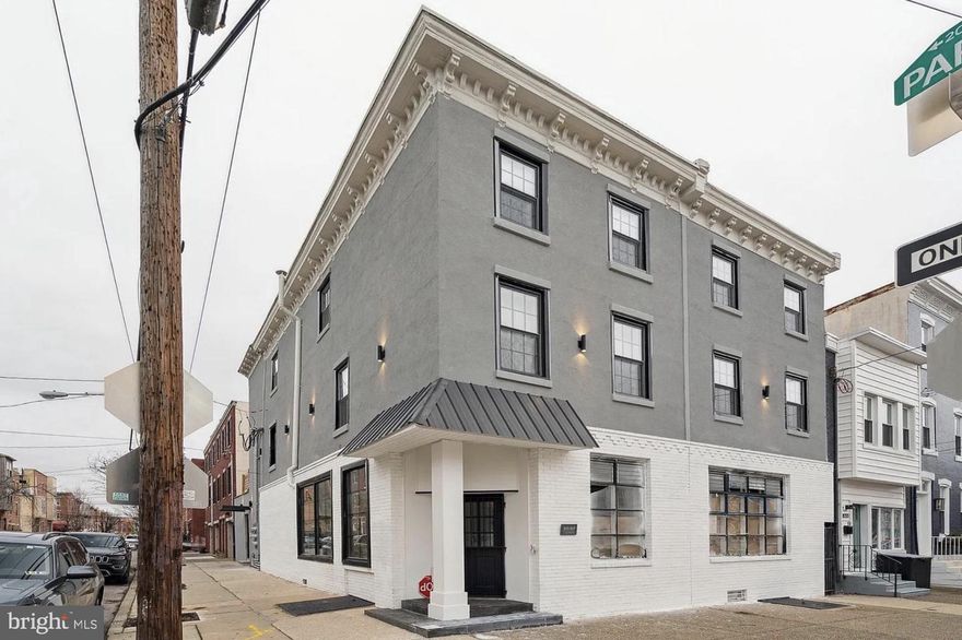 835 Corinthian Ave is a beautifully renovated large commercial space on the first floor.  This space is located in a sought-after area with easy access to amenities, schools, and transportation.  Street Parking Available and it's 2 Blocks from Fairmount Ave - A Major Commercial Coordinator in Philadelphia.  This blank space is awaiting your personal deisgn touch.  The large industrial style windows welcome in plenty of natural light.  Outside access to the basement for storage and access from the unit directly to the alley.