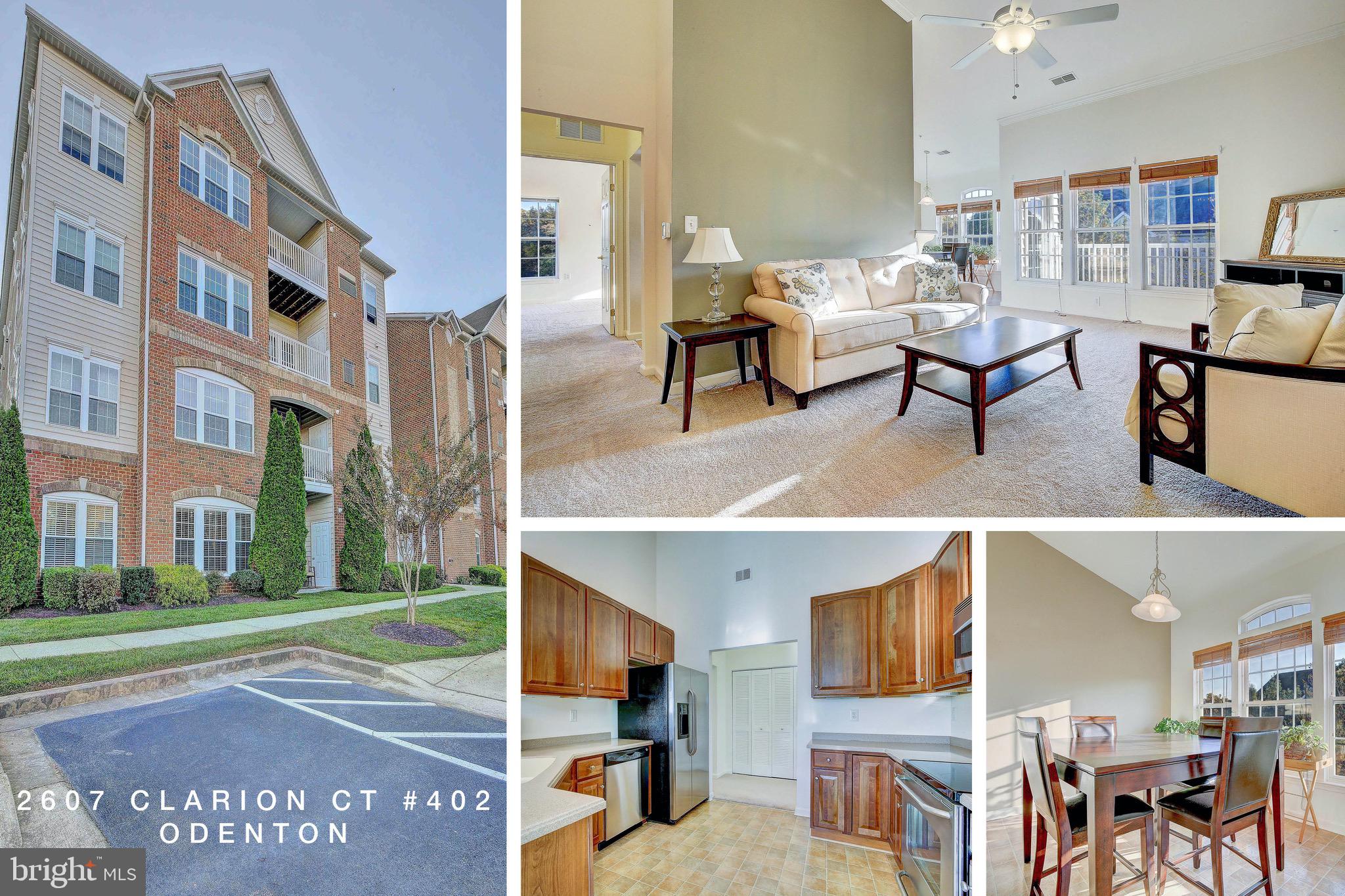 Beautiful condo in 55+ community. Move-in ready! Condo features a separate dining area, kitchen with stainless steel appliances, a two-story living room, a study/office area, and a master bedroom with a large walk-in closet and master bathroom. Great location - close to shopping, restaurants, the Waugh Chapel shopping center and other amenities.
