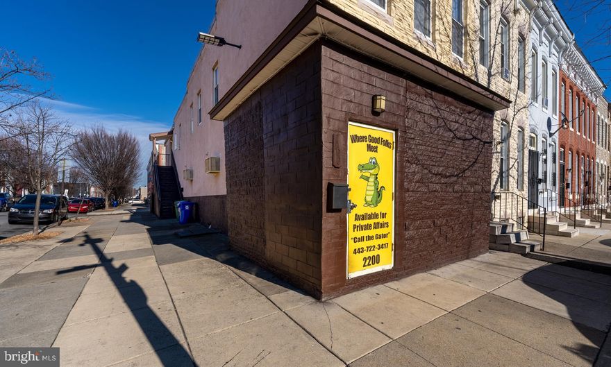 This 1,500 SQFT End-of-Group, Mixed Used Multi offers a rare blend of immediate income and flexible upside boasting a ground floor banquet hall / event space with a decades-long operating history that has consistently generated $2,000+/mo through multiple bookings. The commercial component will be conveyed vacant though the existing event business can be transferred to an interested buyer, offering a turnkey opportunity with established clientele and cash flow or the potential for a new owner operator. The upper level 2 Bed / 1 Bath dwelling unit is currently occupied at $1,350/mo. Newer water heater, newer roof, and well-maintained forced air furnace. Kitchen chattel and bar can convey or be removed