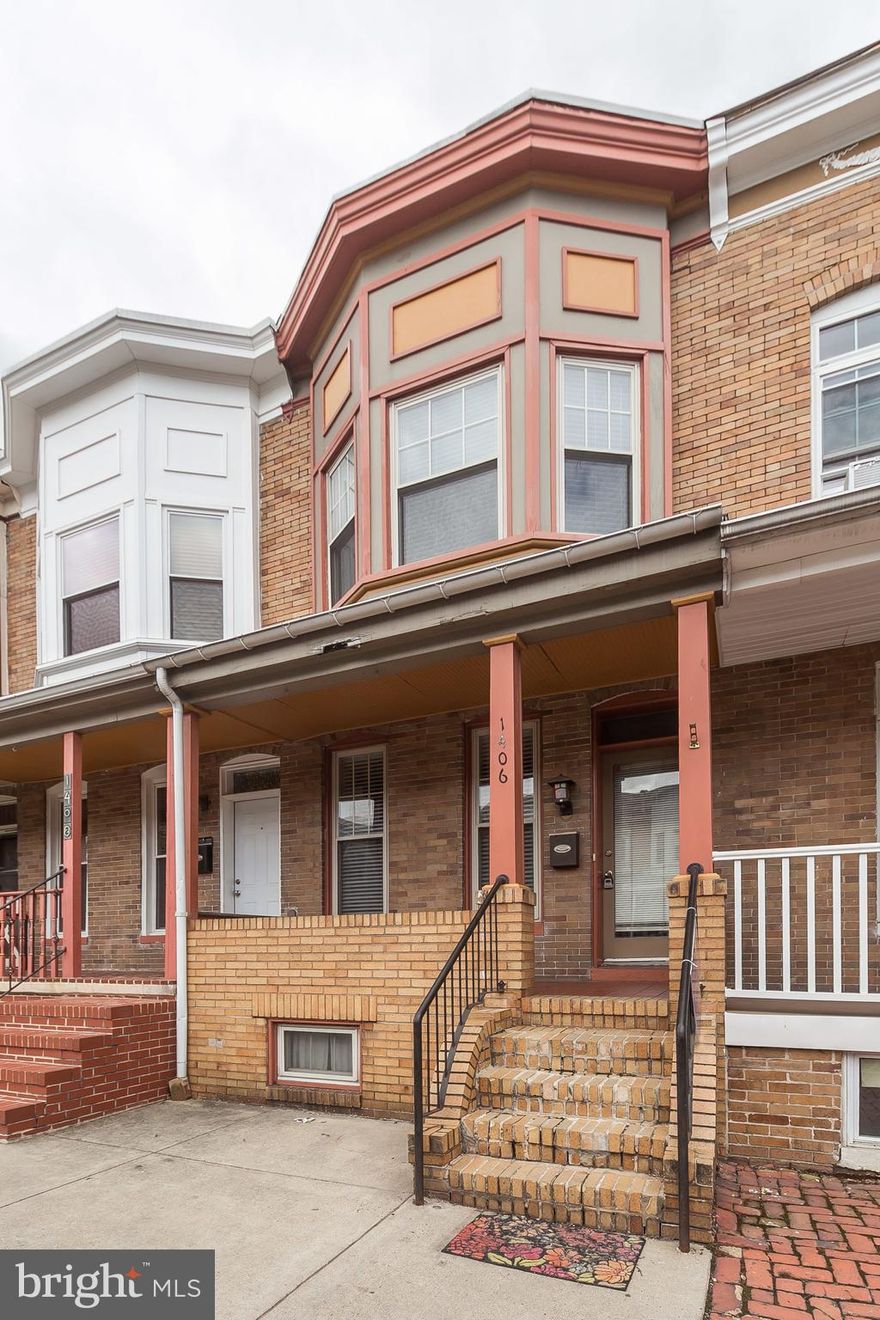 Rehabbed porch front home featuring a master suite with private bath & tons of natural light, 2nd bedroom & 2nd bath on upper level, beautiful kitchen with a breakfast bar, stainless appliances & unique wooden counter tops, large living/dining room w/hardwood floors & exposed brick, basement adds additional storage, garage in rear for storage, easy street parking, quiet neighborhood & more!Tenant is responsible for all utilities including Gas, Electric, Water, Cable, Telephone, Alarm. $100/mth water escrow added on to the $1600 rent.