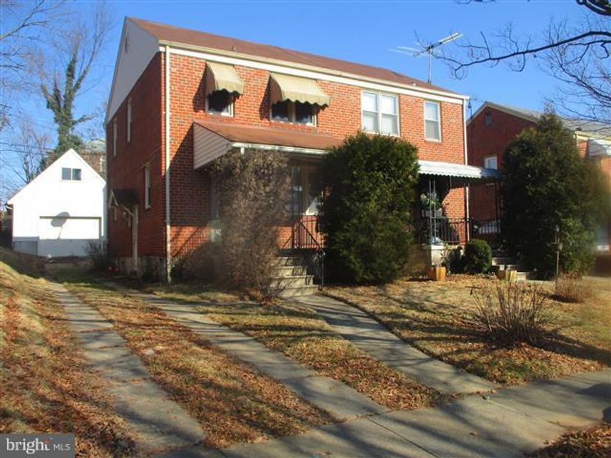 Nice size duplex with off street parking and 1 car detached garage in rear. Open floor plan on main level. Upgrades in the past to include kitchen & bath. Upper level has 3 bedrooms and full bath. Full basement with 1/2 bath, laundry & storage area. Agents view docs and agent remarks for details. Close to schools & shopping. Easy access to 695 & 95. Will be on huds; website jan. 11 Opens to investors 1.26