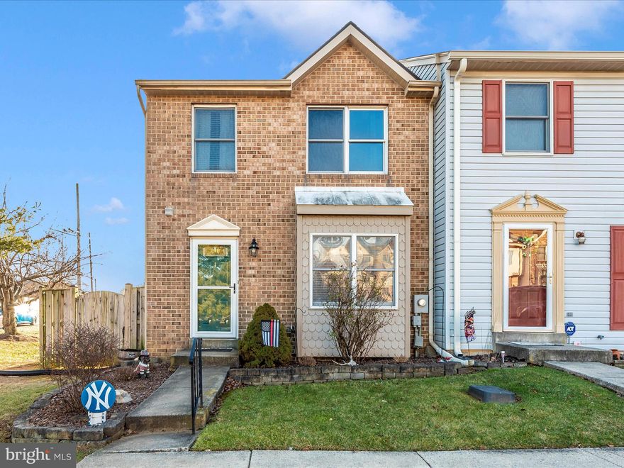 Welcome to this charming end-unit townhome with over 1,700 sq ft of living space. This residence boasts a range of recent upgrades, making it an ideal choice for buyers. The main living area features a combination kitchen-dining area with a pantry, an ample-sized living room with hardwood floors, and newer sliding glass doors opening up to the fenced-in backyard with newer decking and patio. The upper level features 3 bedrooms and a full including the primary bedroom with two walk-in closets. The finished lower area is a great versatile space, whether used as a family room, exercise area, or hobby room. Newer roof, fencing, decking, dishwasher, recently painted, and more. Low HOA and two assigned parking spots.  Schedule to see this one today!