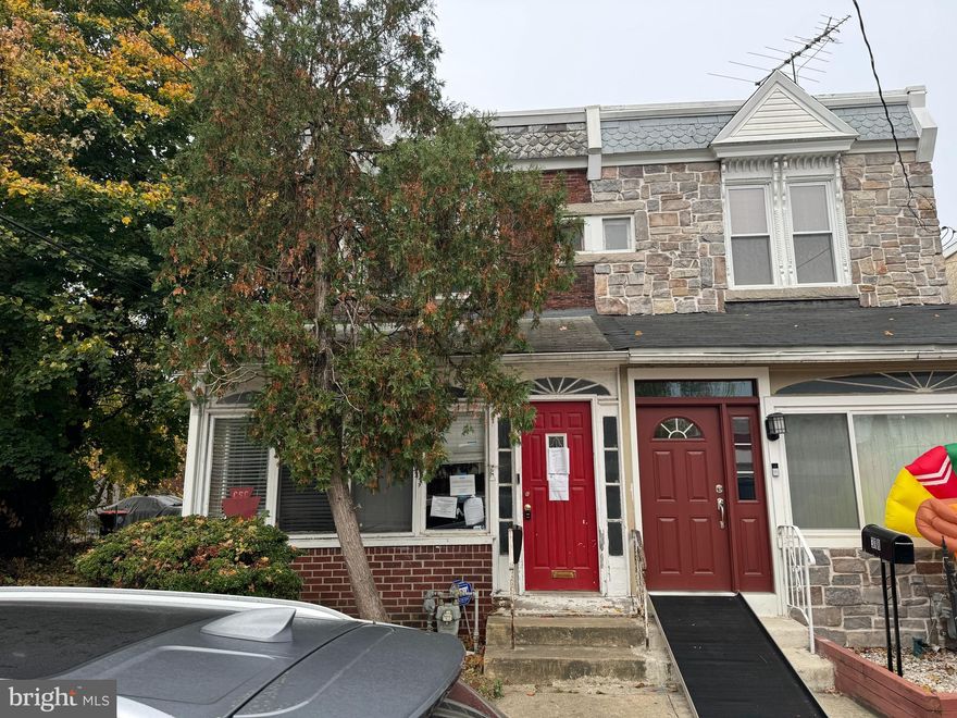 Great buy! Location! Location! Location! Blocks from the Union Stadium! This property is ready for it's next chapter. 
Corner twin. Enter into an enclosed front porch, through to living room, formal dining room, large eat in kitchen and rear laundry room that exits to fenced yard.
The 2nd floor is made up of 3 bedrooms and a full hall bath. Front and rear steps to 2nd floor. 
Full unfinished basement which has lots of space and could easily be finished. 
This property is priced to sell and will not last long! Check it out before it's too late. Seller will not look at offers until property has been listed for 3 days. Buyers are encouraged to submit highest and best offer.