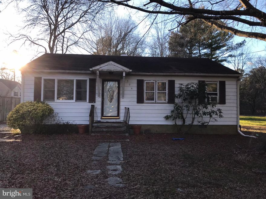 Ranch style detached home situated in quiet Queen Annes county countryside on corner lot with off street parking.  Close to schools, commuter routes and the outlets.  3 full bedrooms, eat in kitchen, and large living area.