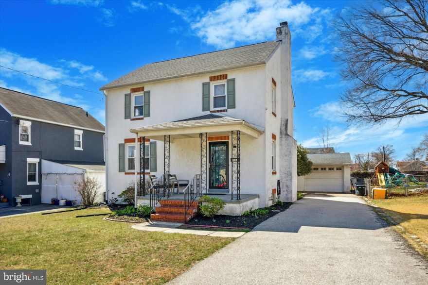 Start your home search now and get ahead of the spring market! This well-maintained 3-bedroom, 1-bath home offers an incredible opportunity in the heart of Ridley Park. Featuring beautiful hardwood floors throughout, a cozy wood-burning fireplace in the living room, and both a front porch and a screened-in back porch, this home is perfect for relaxing and entertaining.

Enjoy the convenience of private driveway parking, an oversized detached 1-car garage, and a spacious fenced-in backyard—ideal for outdoor activities. The renovated hall bath adds a modern touch, while the prime location across from Nassau Swimming Club and a playground makes it perfect for families.

Located just minutes from I-95, the Blue Route, and the Philadelphia Airport, with a short walk to Stinger’s restaurant on the water, this home offers both convenience and charm. Don’t miss this fantastic opportunity—schedule your showing today!