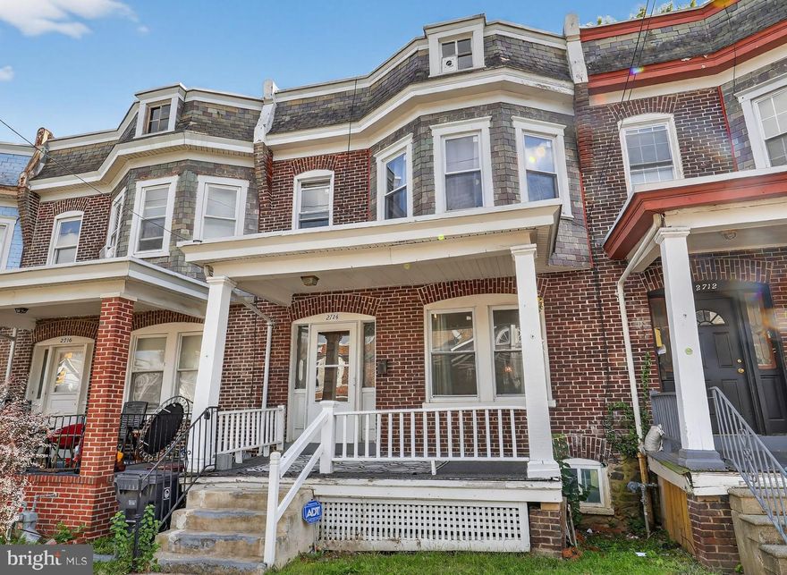 Charming Updated Townhouse Near Downtown Wilmington – 2714 N Washington Street
Discover the perfect blend of character and convenience in this updated 3-bedroom, 1.5-bath townhouse located just minutes from downtown Wilmington and Concord Pike. Step onto the welcoming front porch and into a spacious living room featuring a decorative fireplace and classic mantle—ideal for cozy evenings or casual entertaining.
The formal dining room offers ample space for gatherings, while the renovated kitchen provides generous counter space, modern finishes, and easy access from both the living and dining areas. Just off the kitchen, a laundry alcove leads to a private, fenced backyard—perfect for relaxing or hosting outdoor get-togethers. A convenient half bath completes the main level.
Upstairs, you'll find three comfortable bedrooms and a stylishly updated full bath. The sunlit primary bedroom boasts a unique curved wall with three large windows, creating a bright and airy retreat. One of the secondary bedrooms features a charming enclosed balcony—perfect for a home office, reading nook, or creative space.
Recent upgrades include:

Updated HVAC system
Renovated kitchen and bathroom
New carpet throughout
Property is occupied by a tenant and requires 24-48 hours for showings. The property is leased until November, 2026. The buyer would need to honor the existing lease terms through the end of November, 2026.