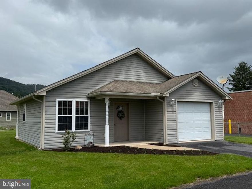 McVeytown Borough Rancher!
This cozy rancher has new carpet and fresh paint,  Quality built by Treasured Homes. Features include a newer heat pump (3 yrs) and water heater, front and rear porches, 1 car attached garage, paved driveway and true 1 story living. 36" doorways throughout and no steps make this very accessible. R-50 attic insulation coupled with the efficient heat pump make for dependable and efficient heating/cooling. Whether this is your full-time residence or a Short-Term Rental, maintenance should be minimal. Level 55'x117' lot has plenty of room for a garden, flowerbeds or an outdoor structure.